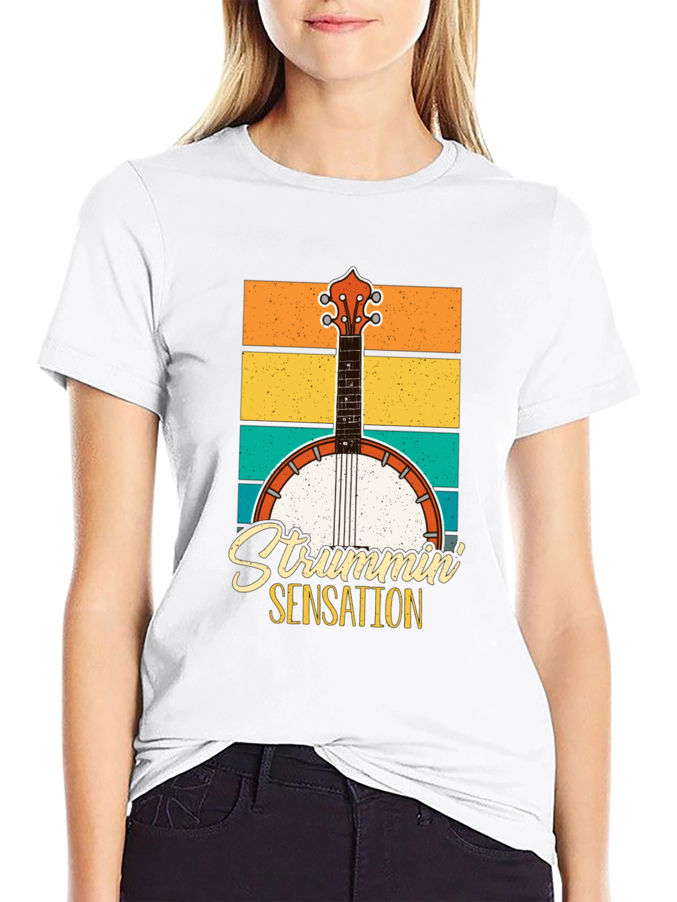 Strummin Sensation Retro Graphic Tee