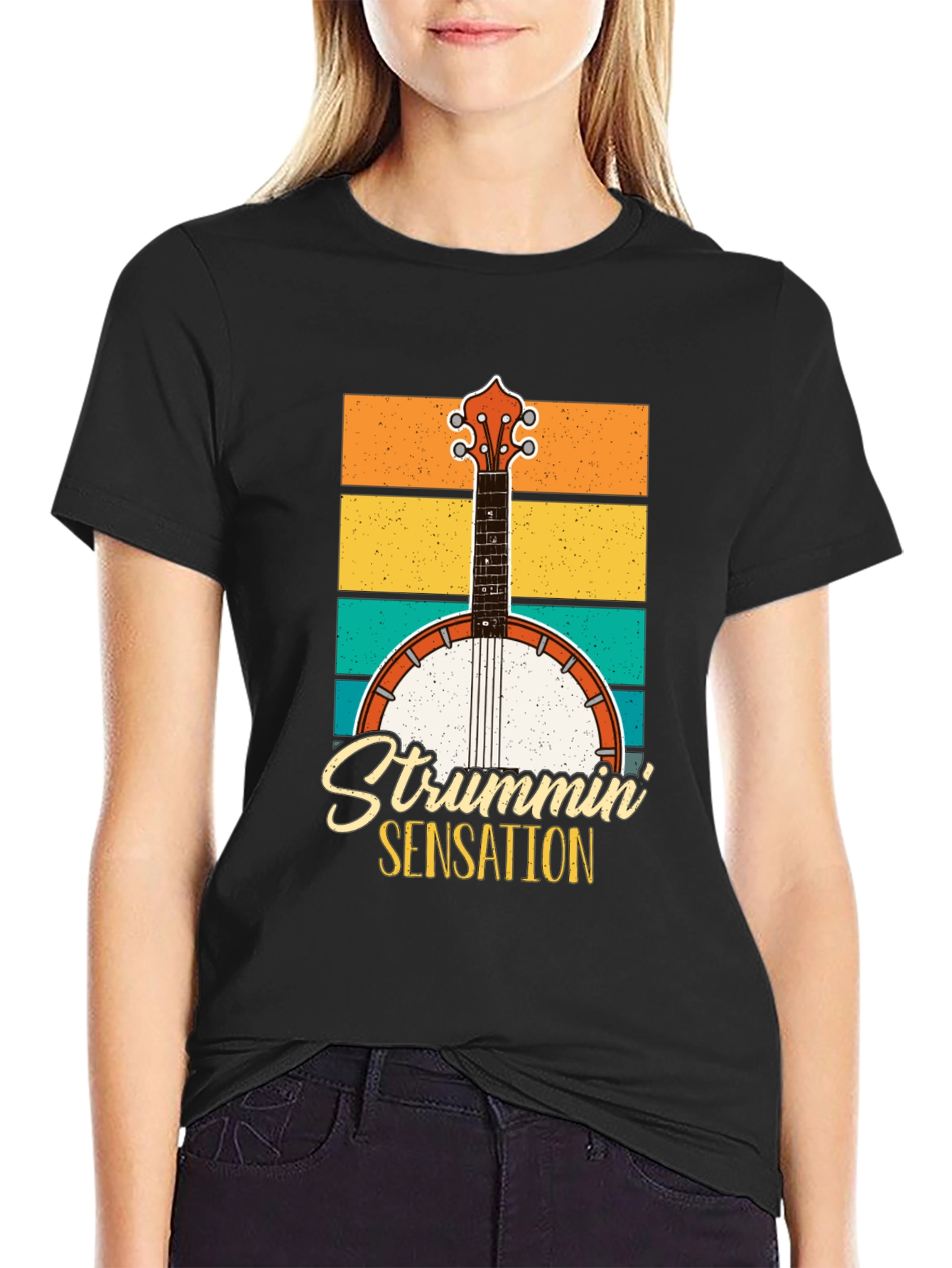 Strummin Sensation Retro Graphic Tee