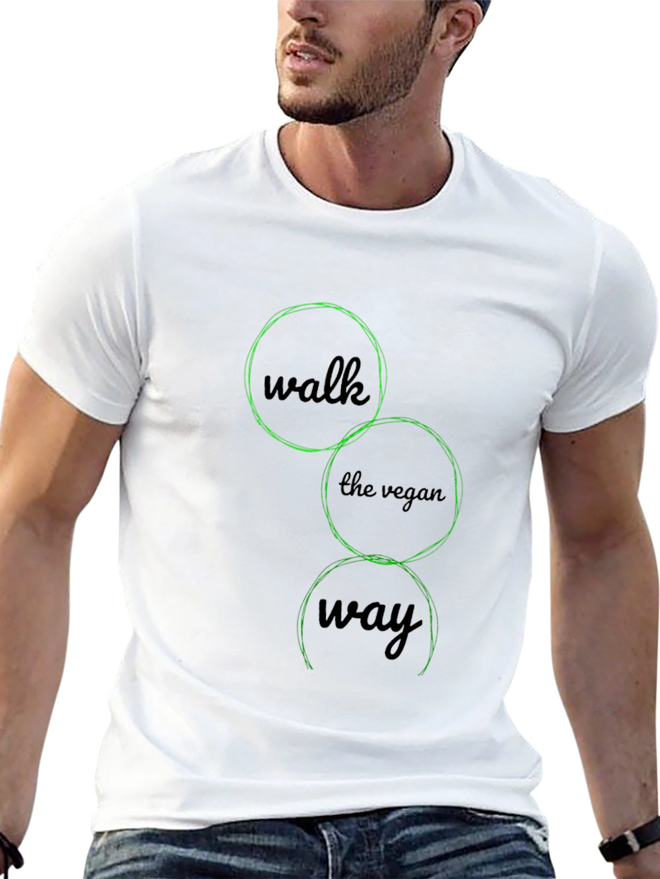 Vegan Way Black Graphic Tee
