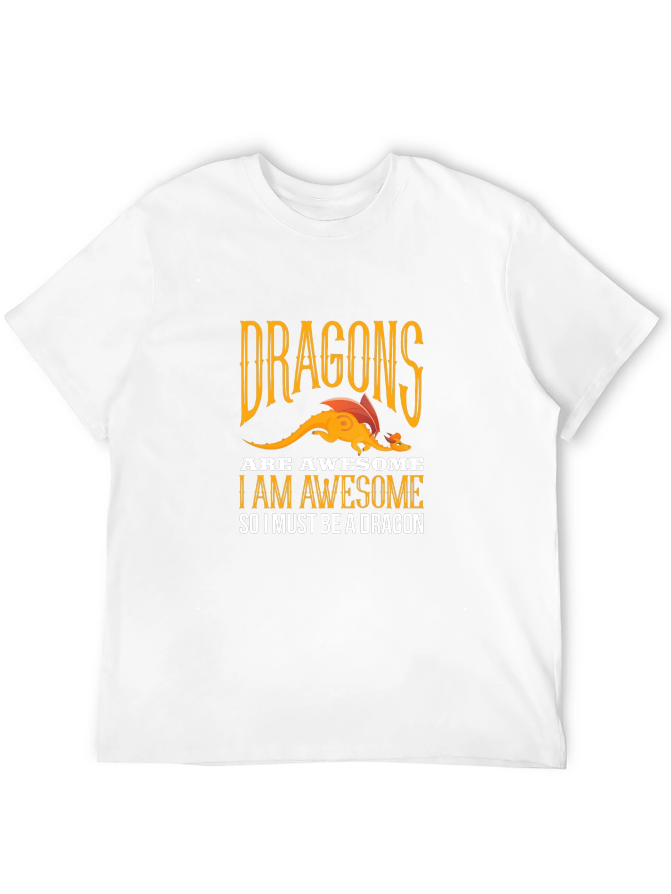 Awesome Dragon Graphic Tee - Black Cotton T-Shirt