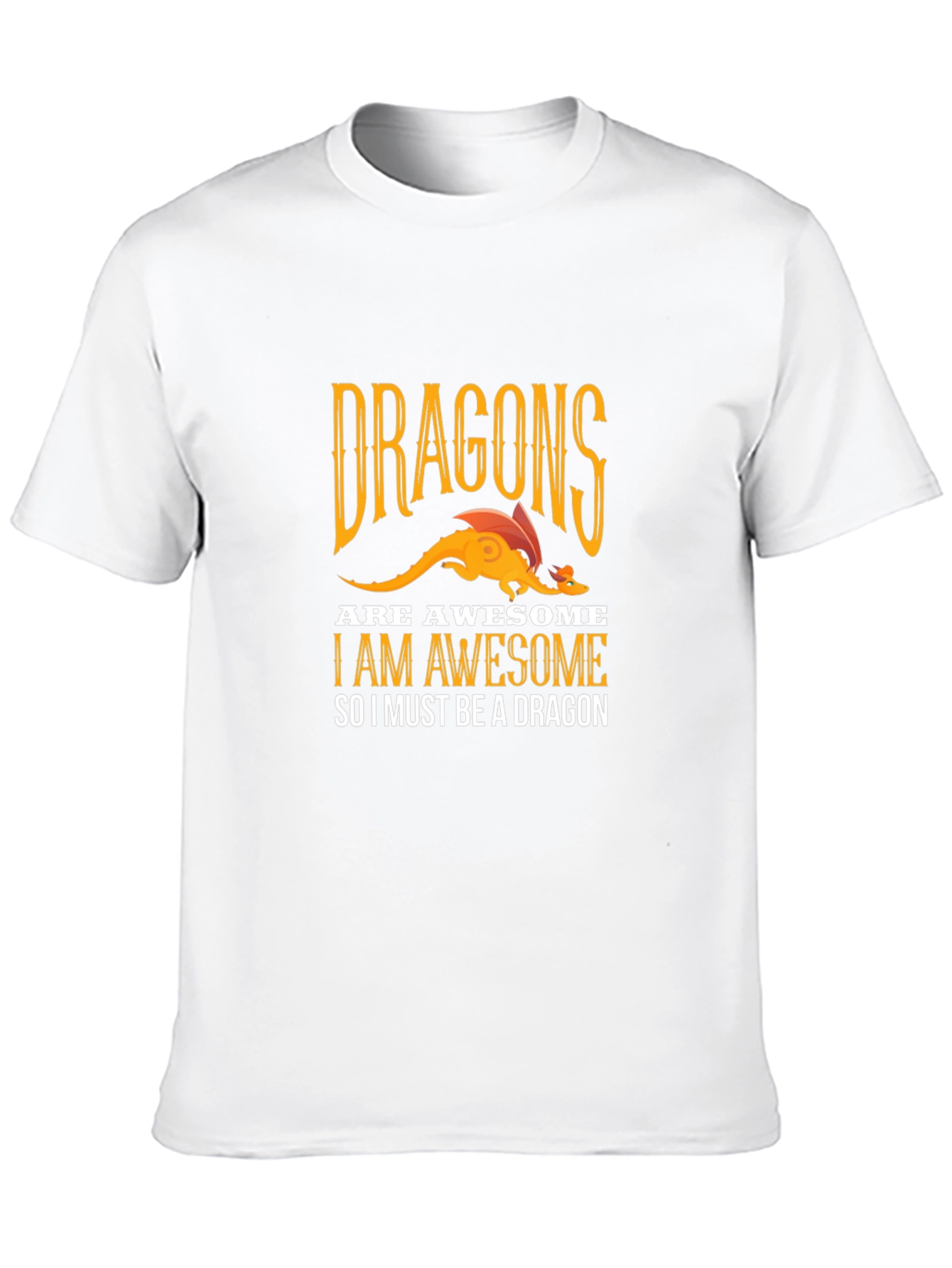 Awesome Dragon Graphic Tee - Black Cotton T-Shirt