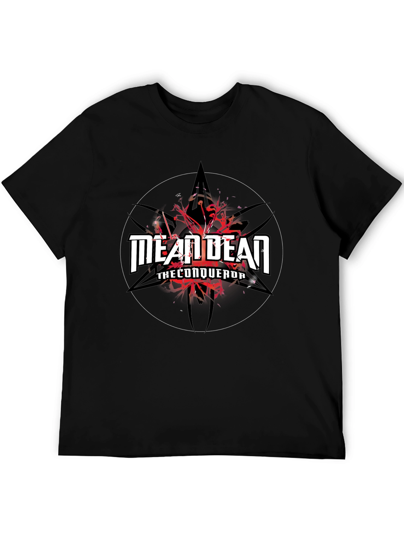 Mean Dean The Conqueror Black Graphic T-Shirt
