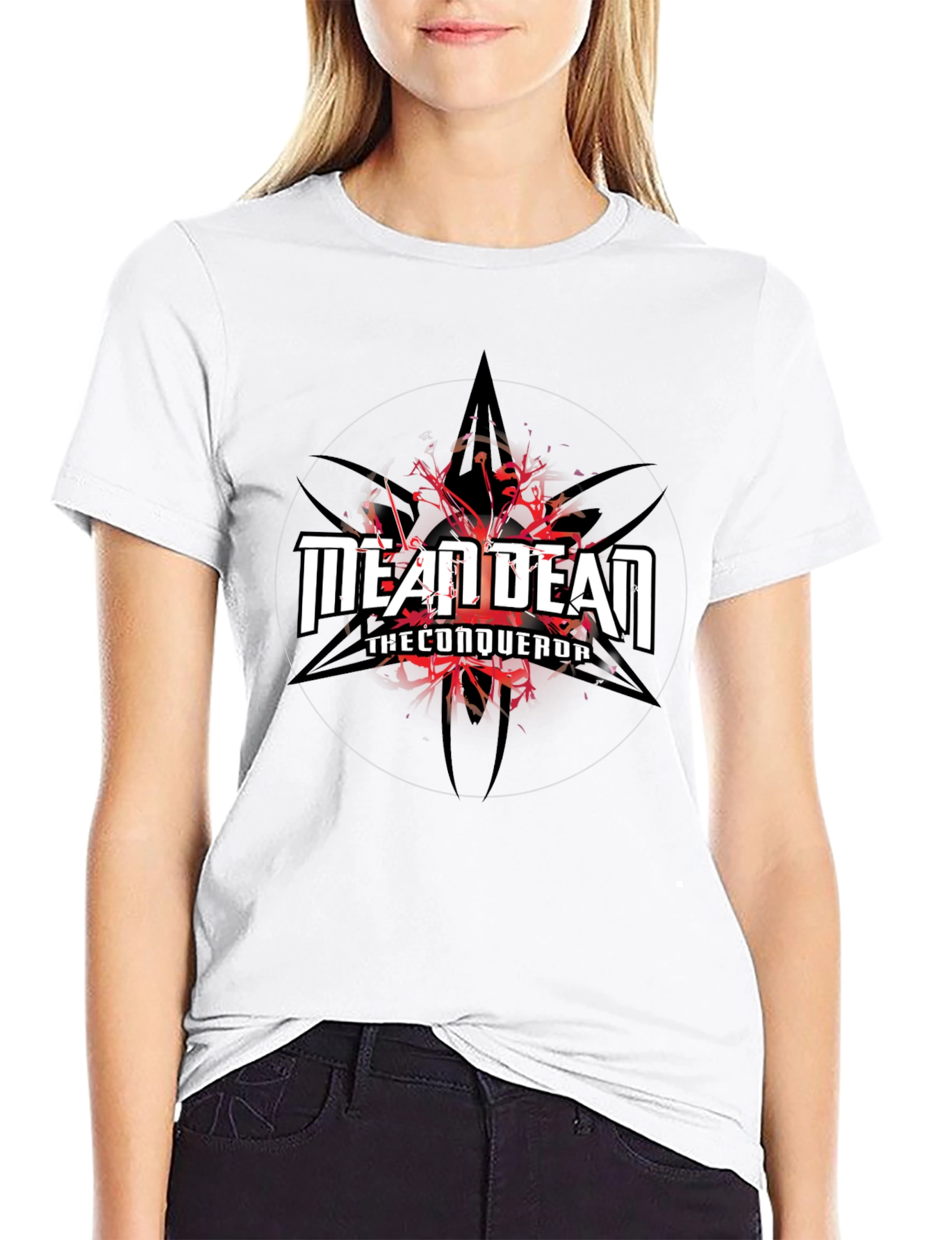 Mean Dean The Conqueror Black Graphic T-Shirt