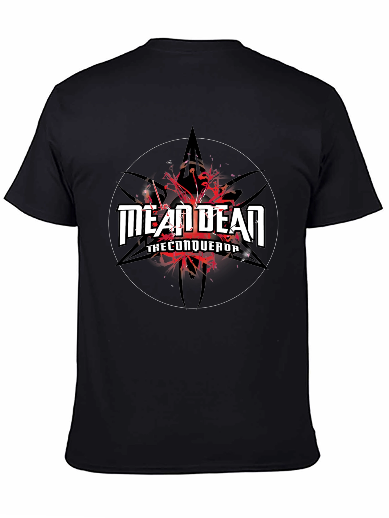 Mean Dean The Conqueror Black Graphic T-Shirt