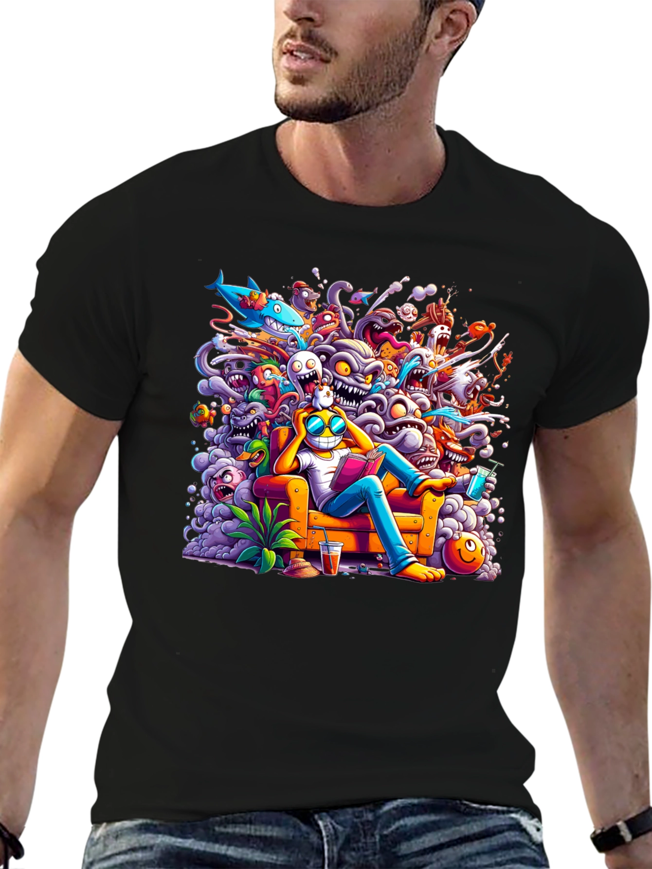 Cartoon Character Graphic Tee