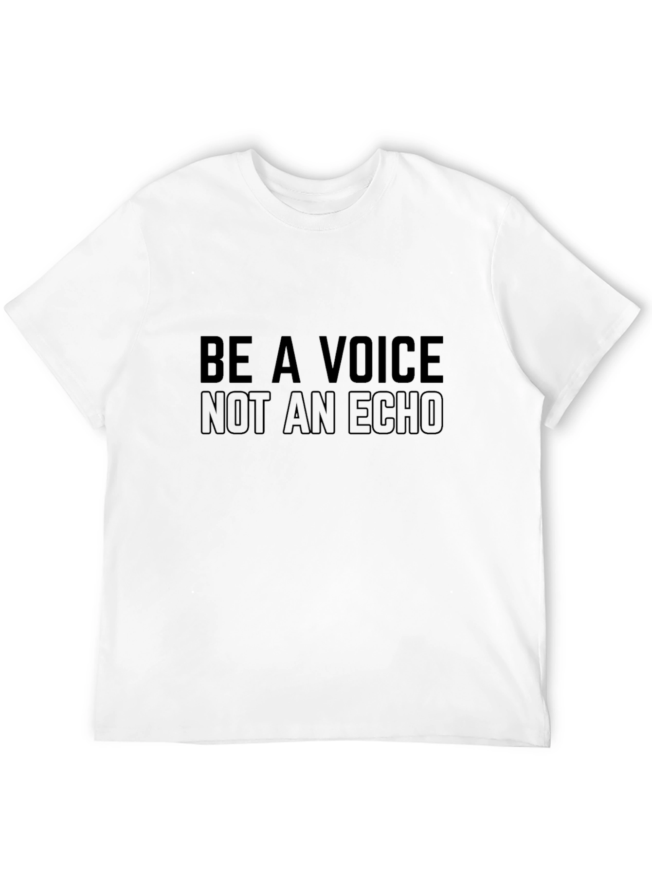 Voice Not Echo Graphic Tee - Express Yourself
