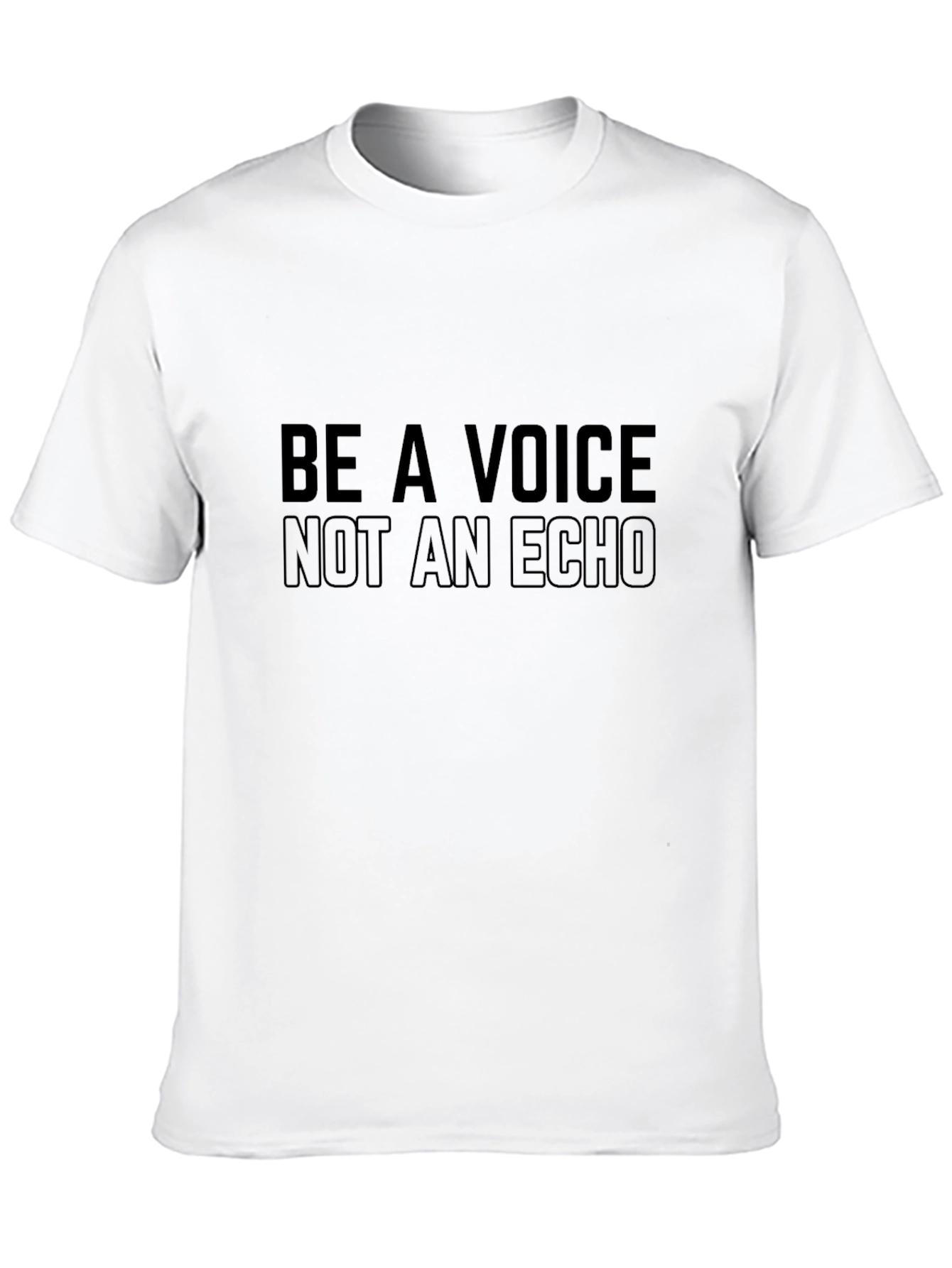 Voice Not Echo Graphic Tee - Express Yourself