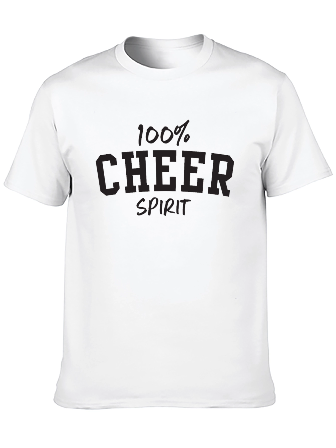 100% Cheer Spirit Graphic Tee - Black