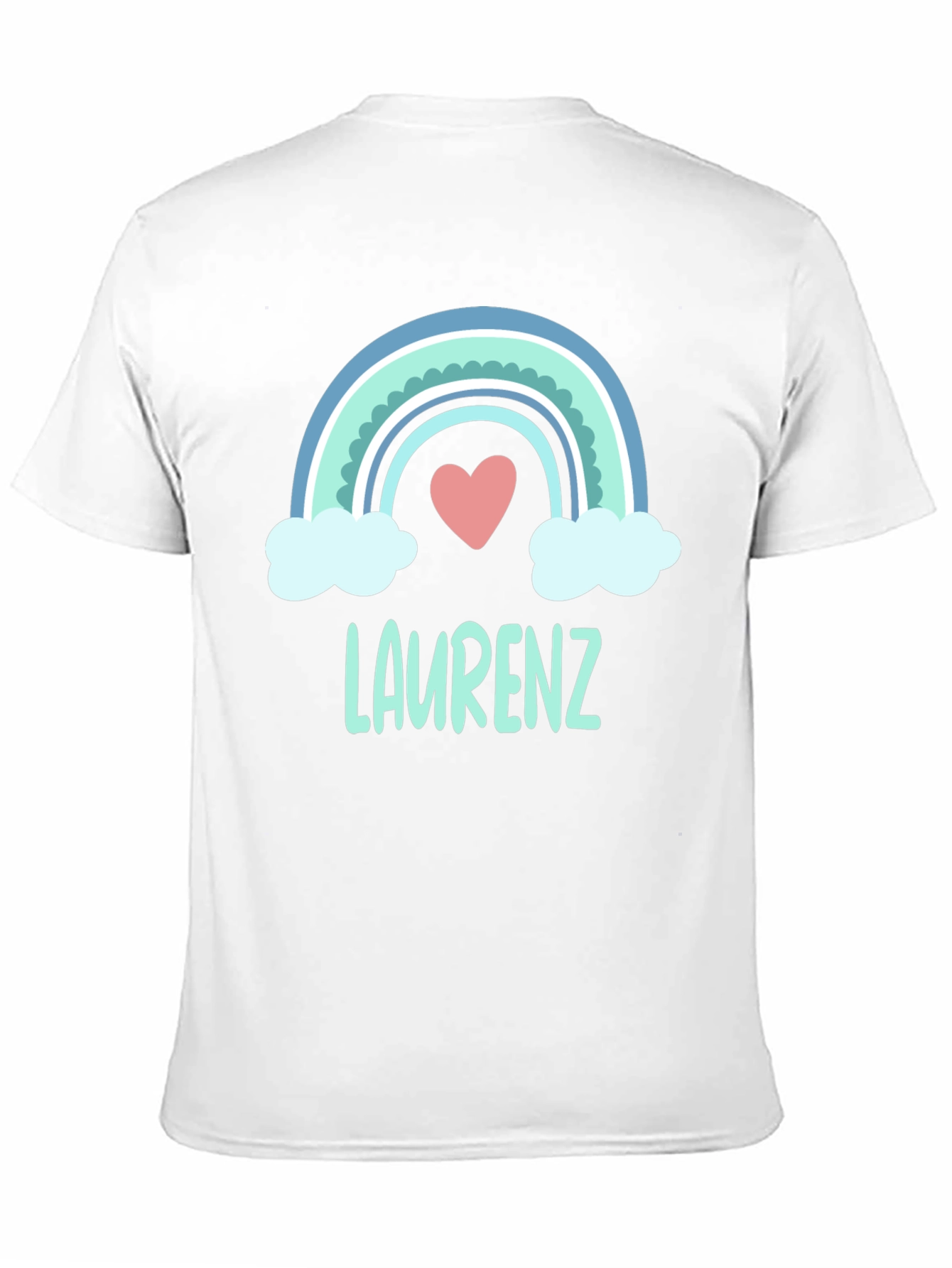 Personalized Rainbow Heart Tee - Laurenz Kids