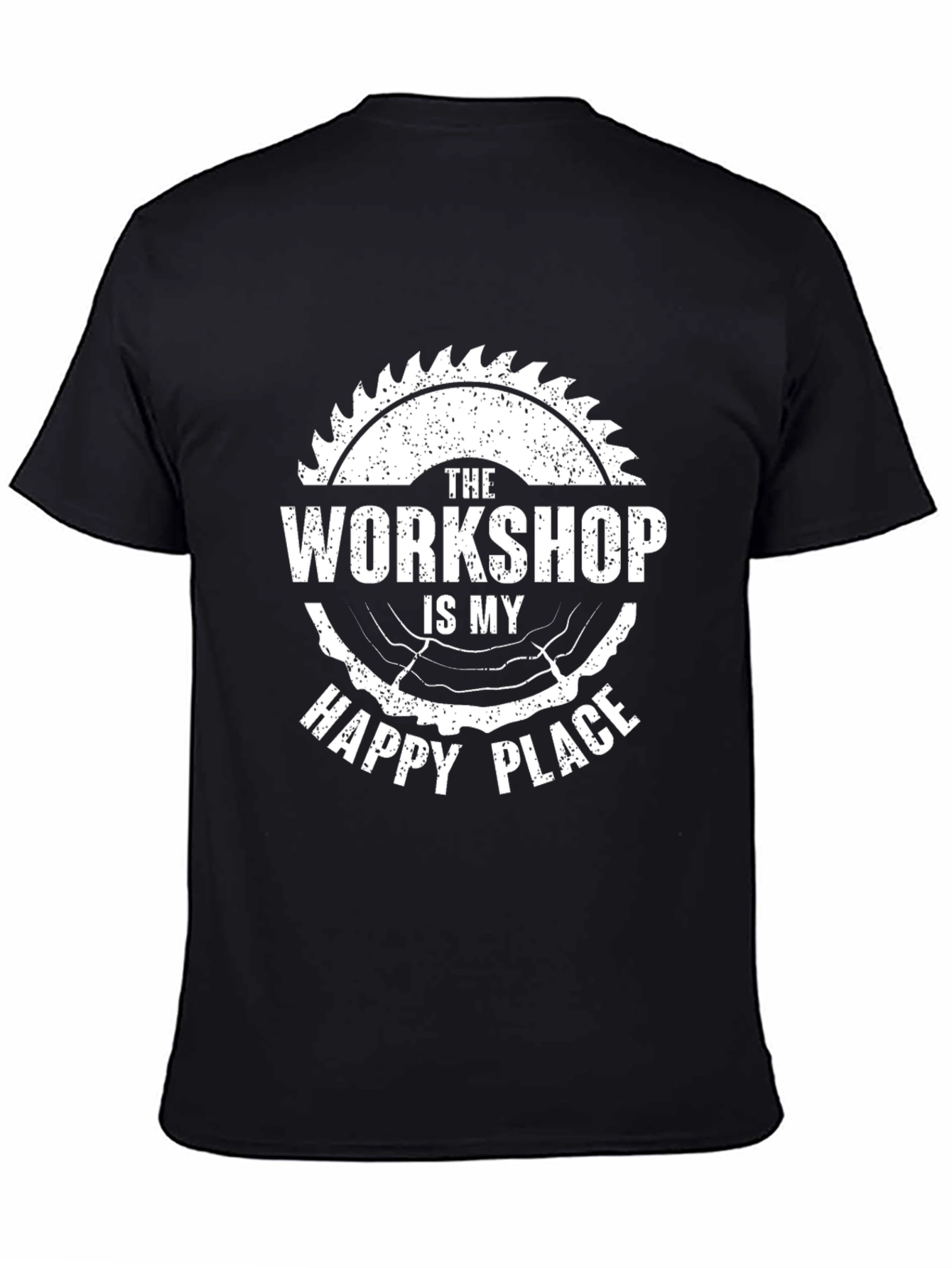 Workshop Happy Place Black Graphic Tee