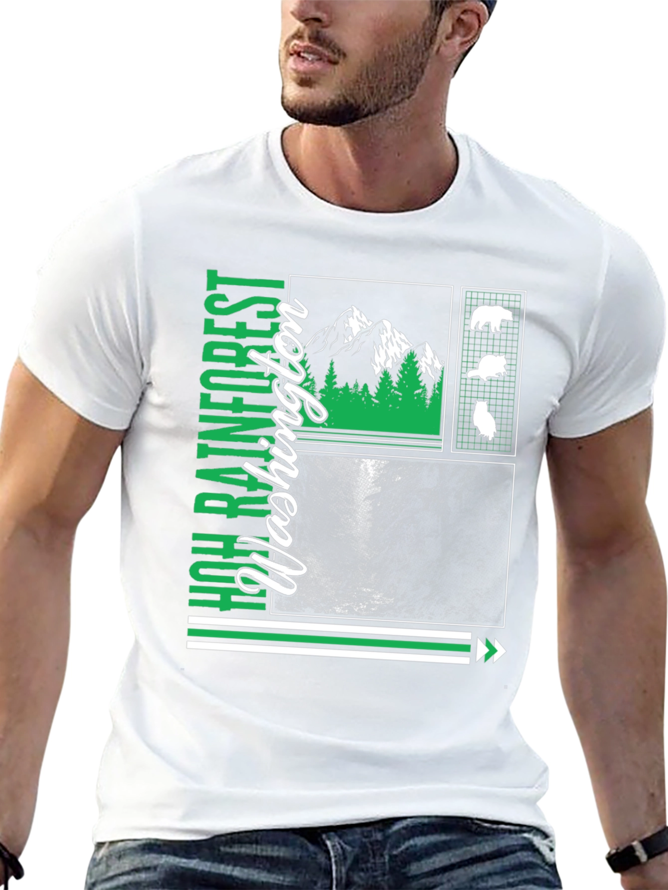 WA Hoh Rainforest T-Shirt - Nature Lover Tee