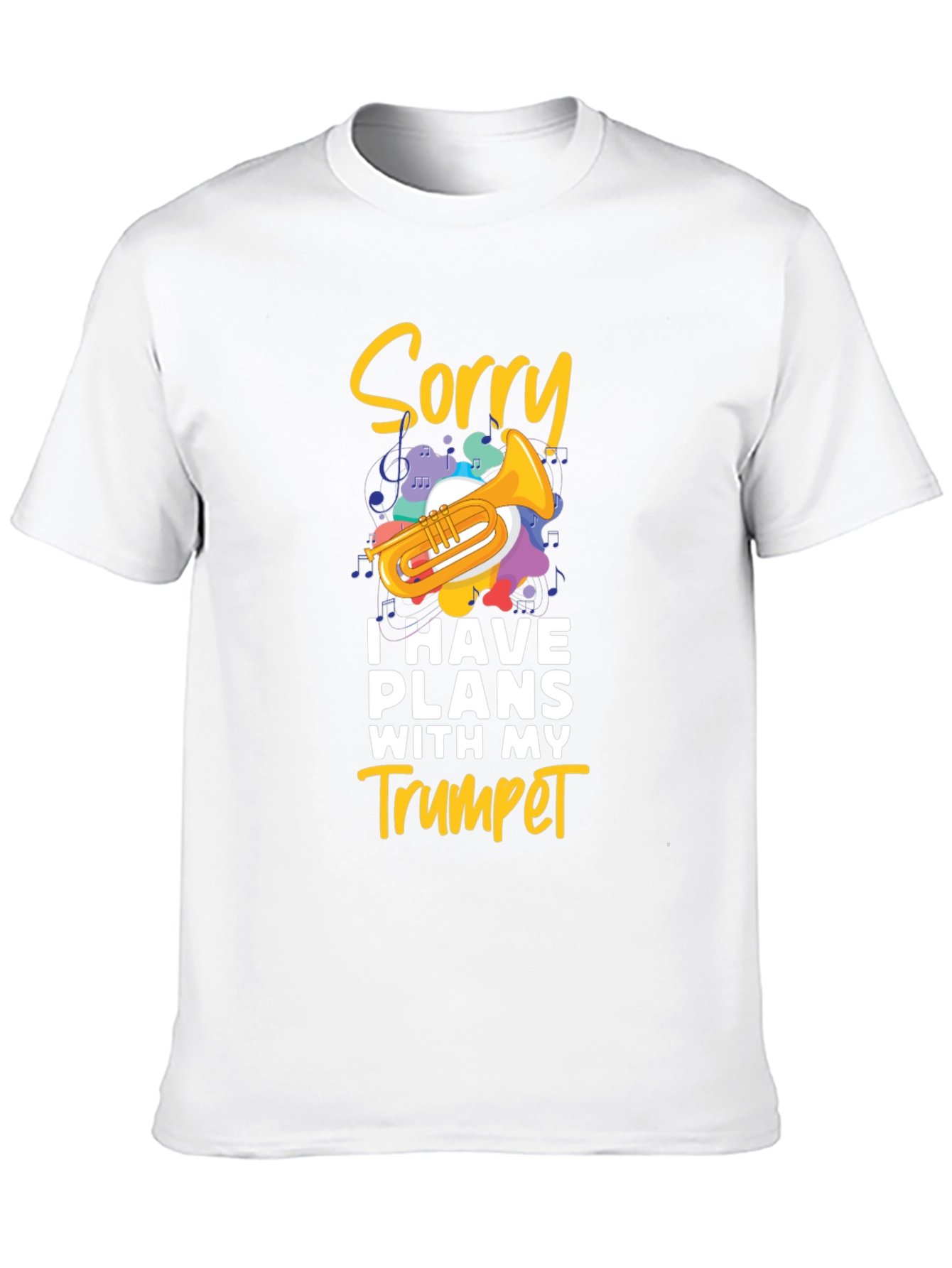 Sorry Trumpet Player Black T-Shirt