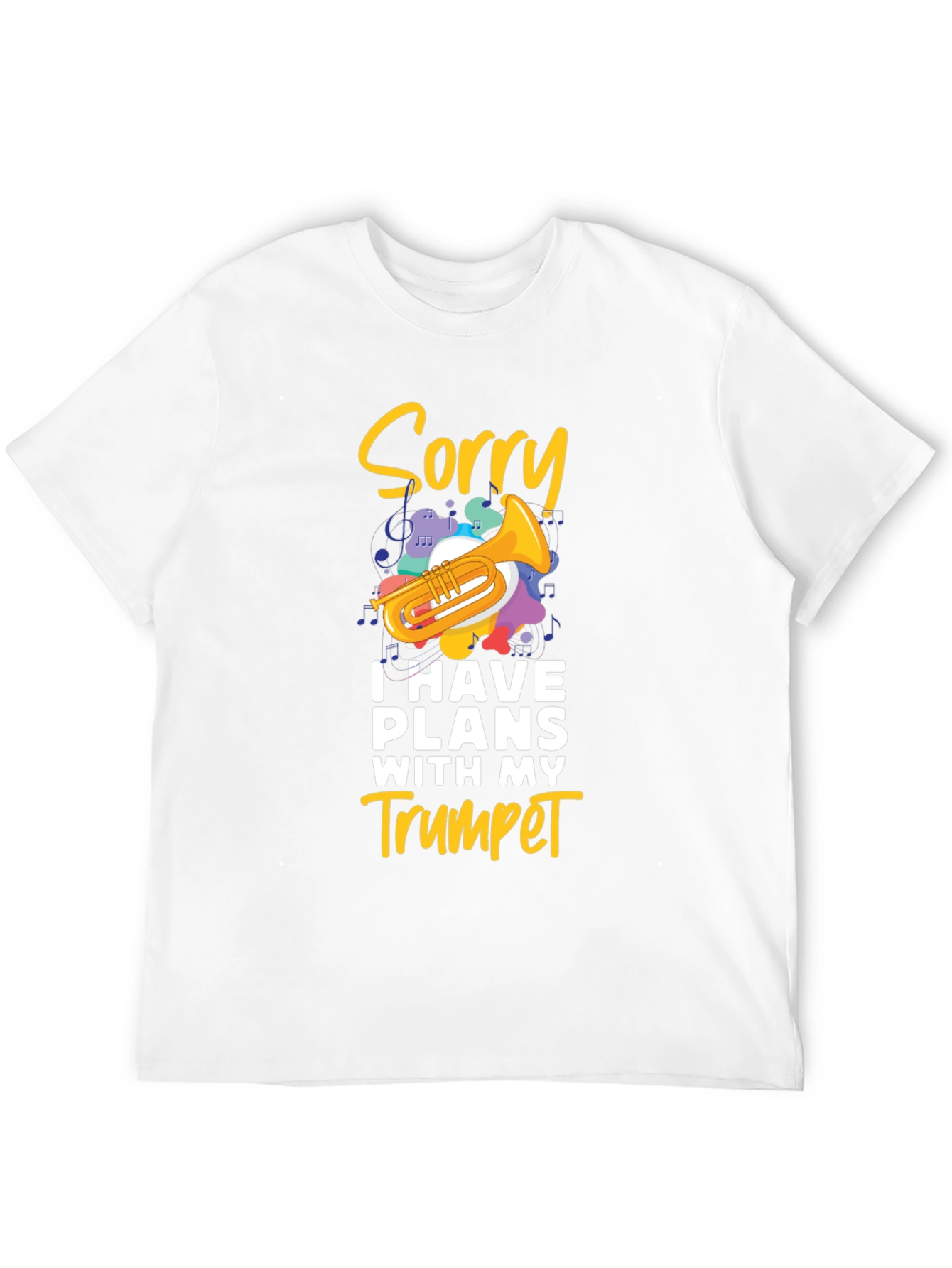 Sorry Trumpet Player Black T-Shirt