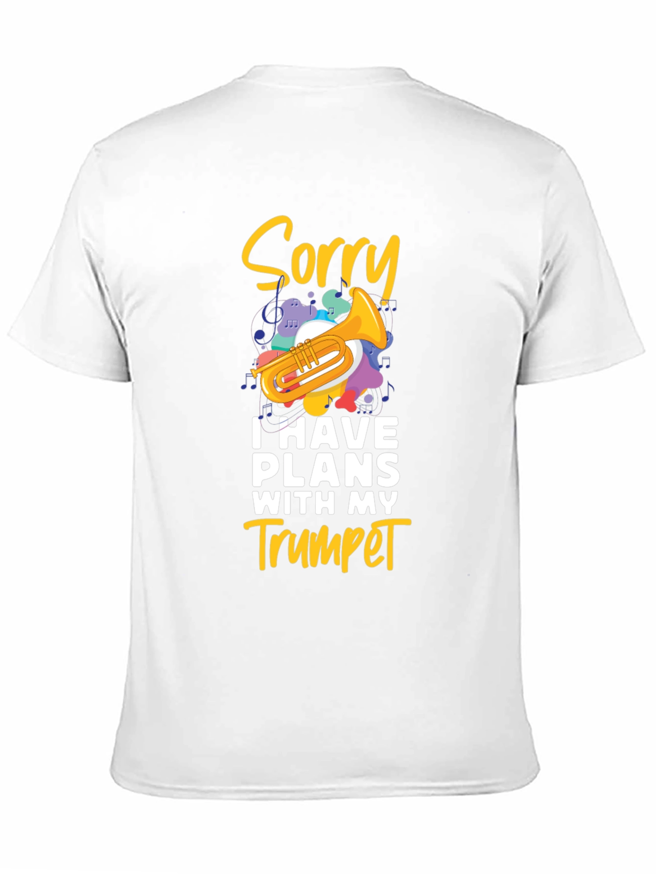 Sorry Trumpet Player Black T-Shirt