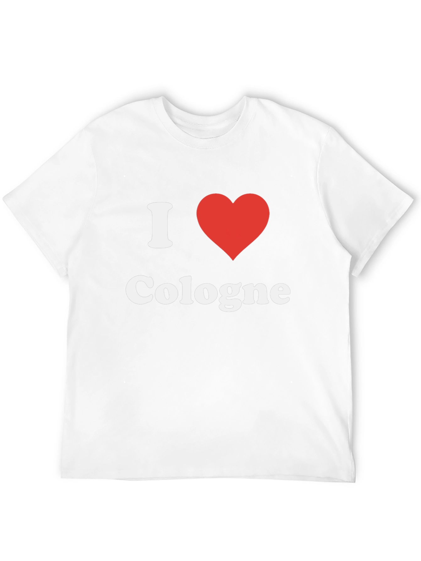I Heart Cologne T-Shirt - Black Graphic Tee
