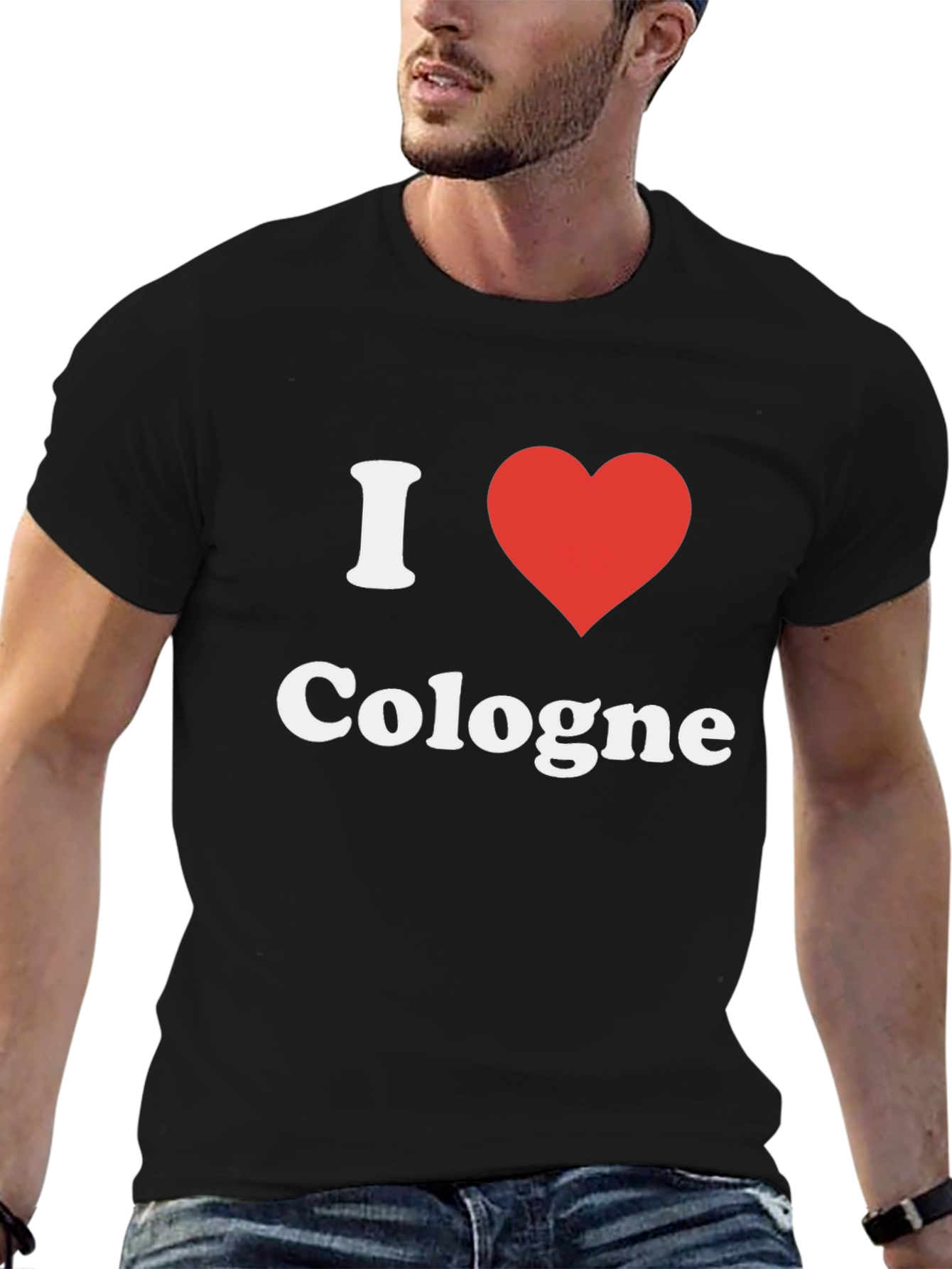 I Heart Cologne T-Shirt - Black Graphic Tee