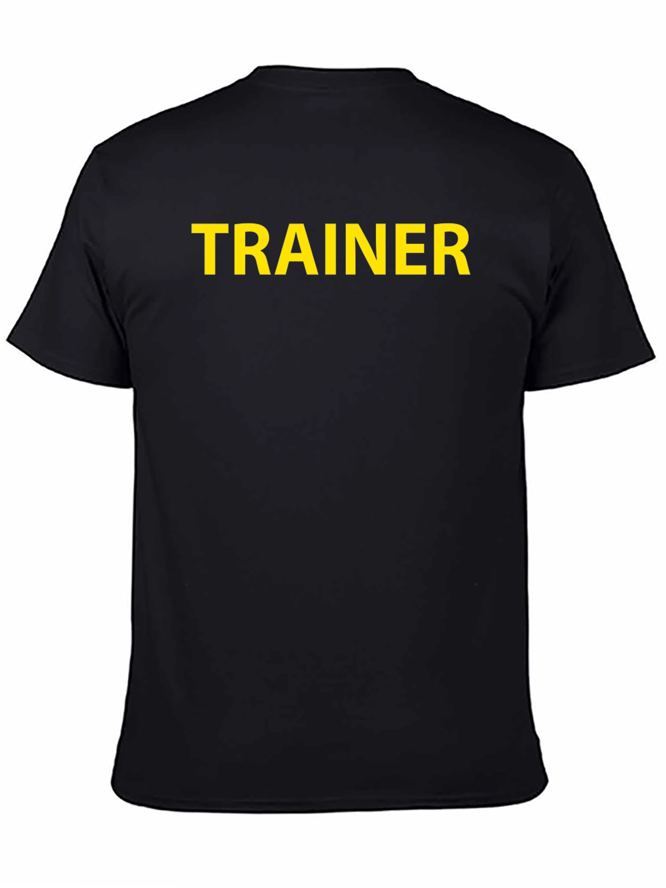 Trainer T-Shirt - Black Crew Neck Tee