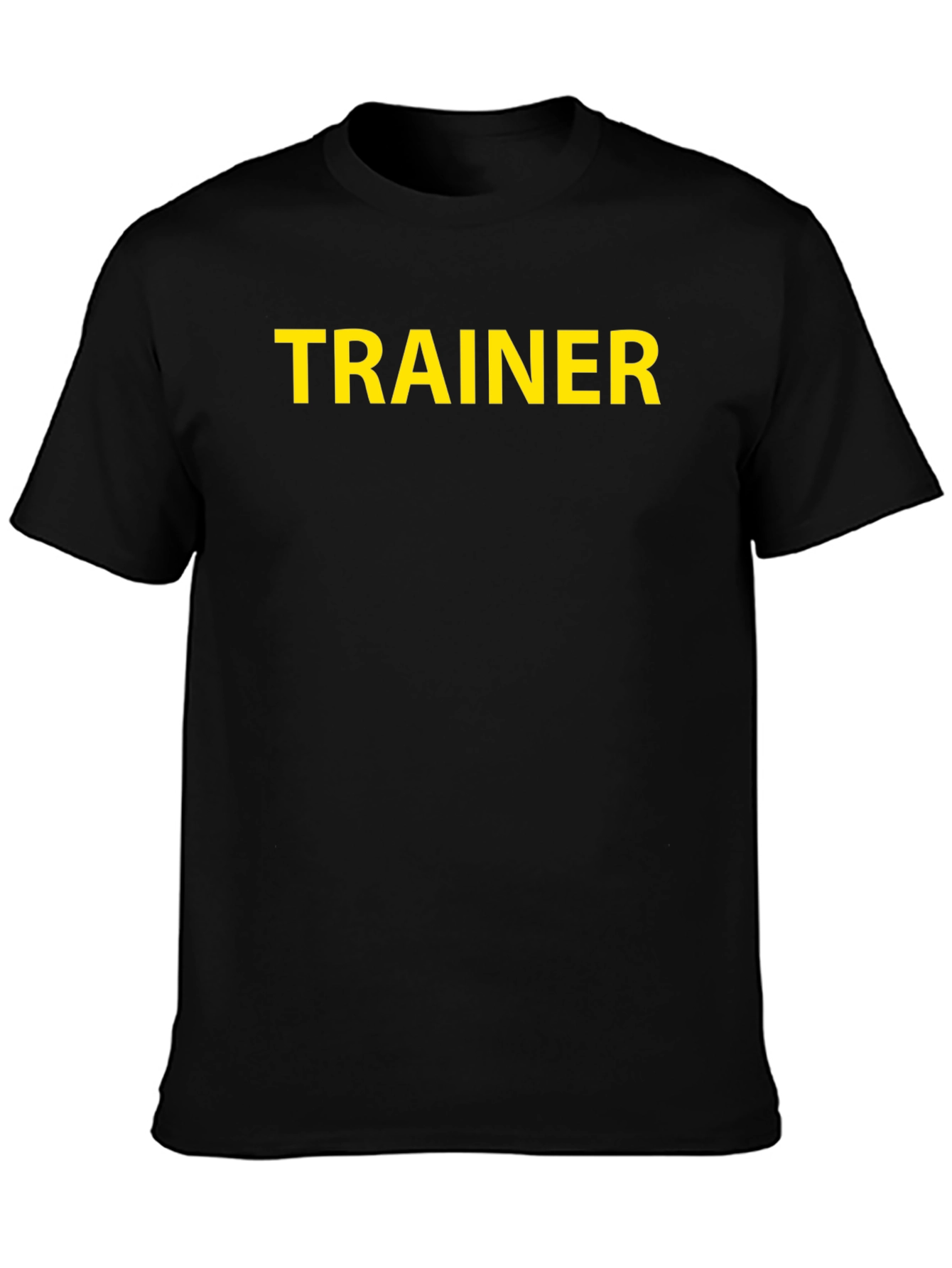 Trainer T-Shirt - Black Crew Neck Tee