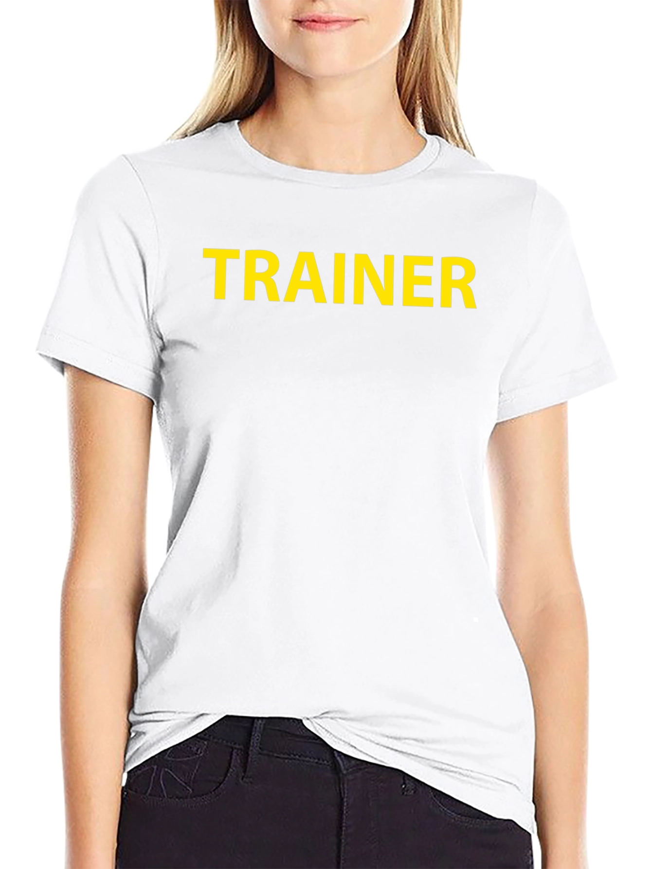 Trainer T-Shirt - Black Crew Neck Tee