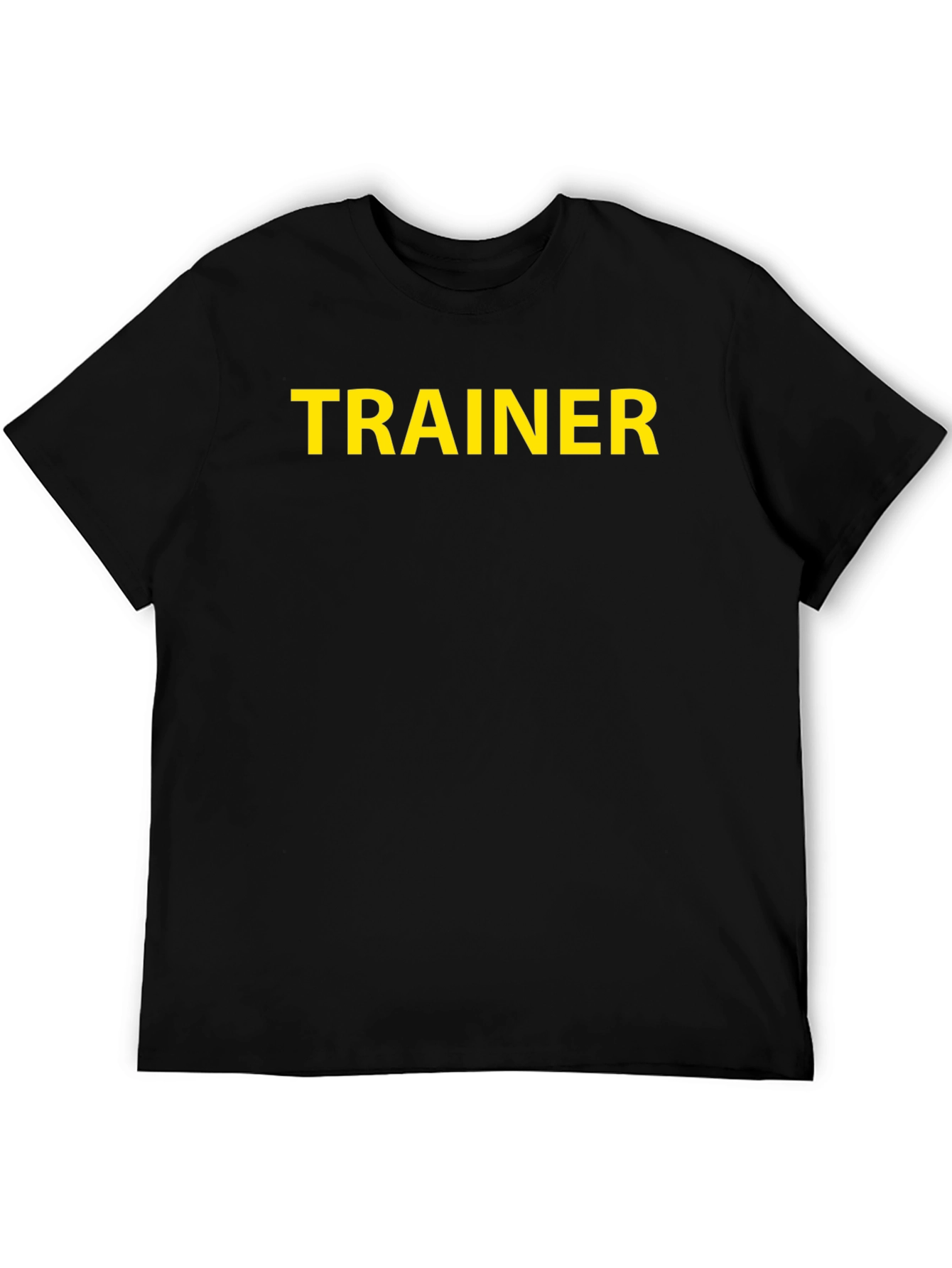 Trainer T-Shirt - Black Crew Neck Tee