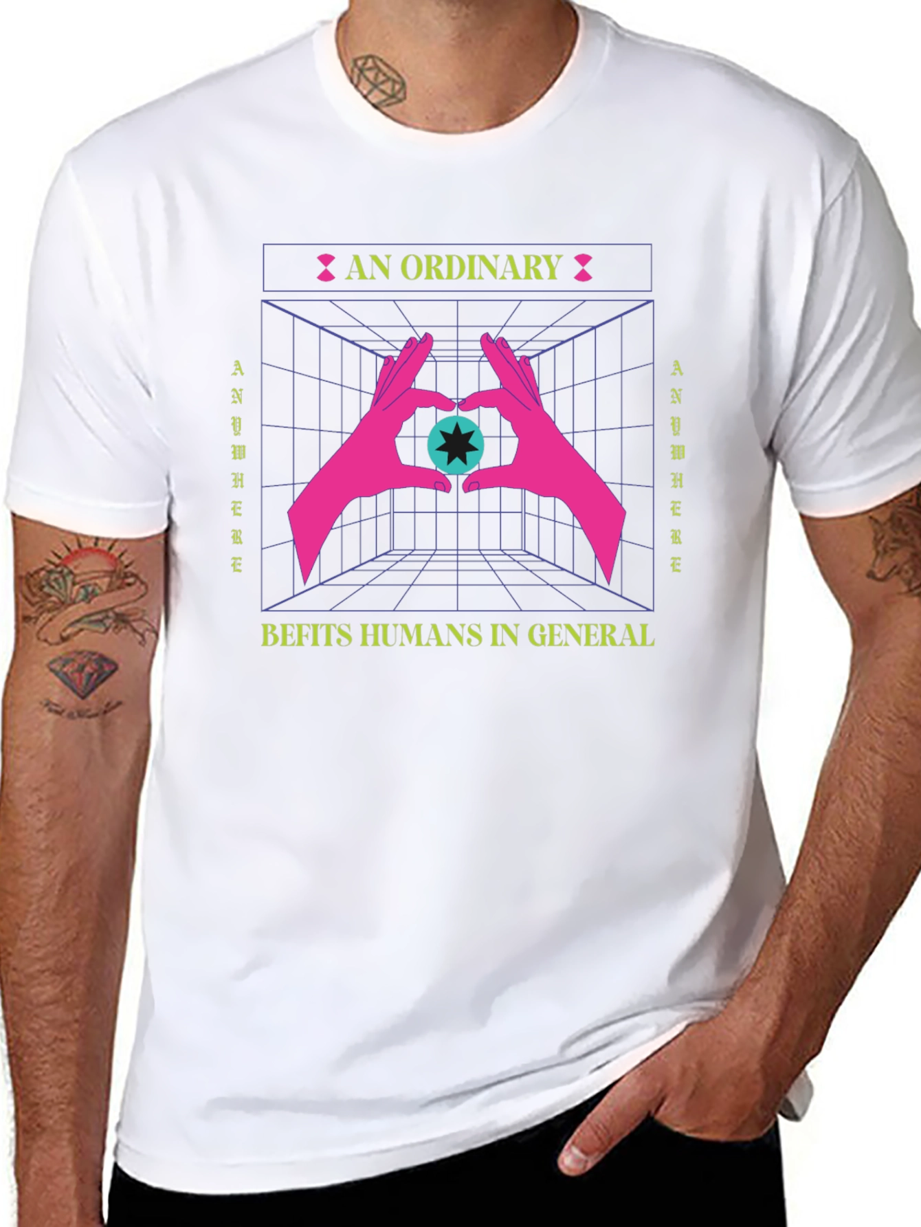 Ordinary Humans Graphic Tee - Black