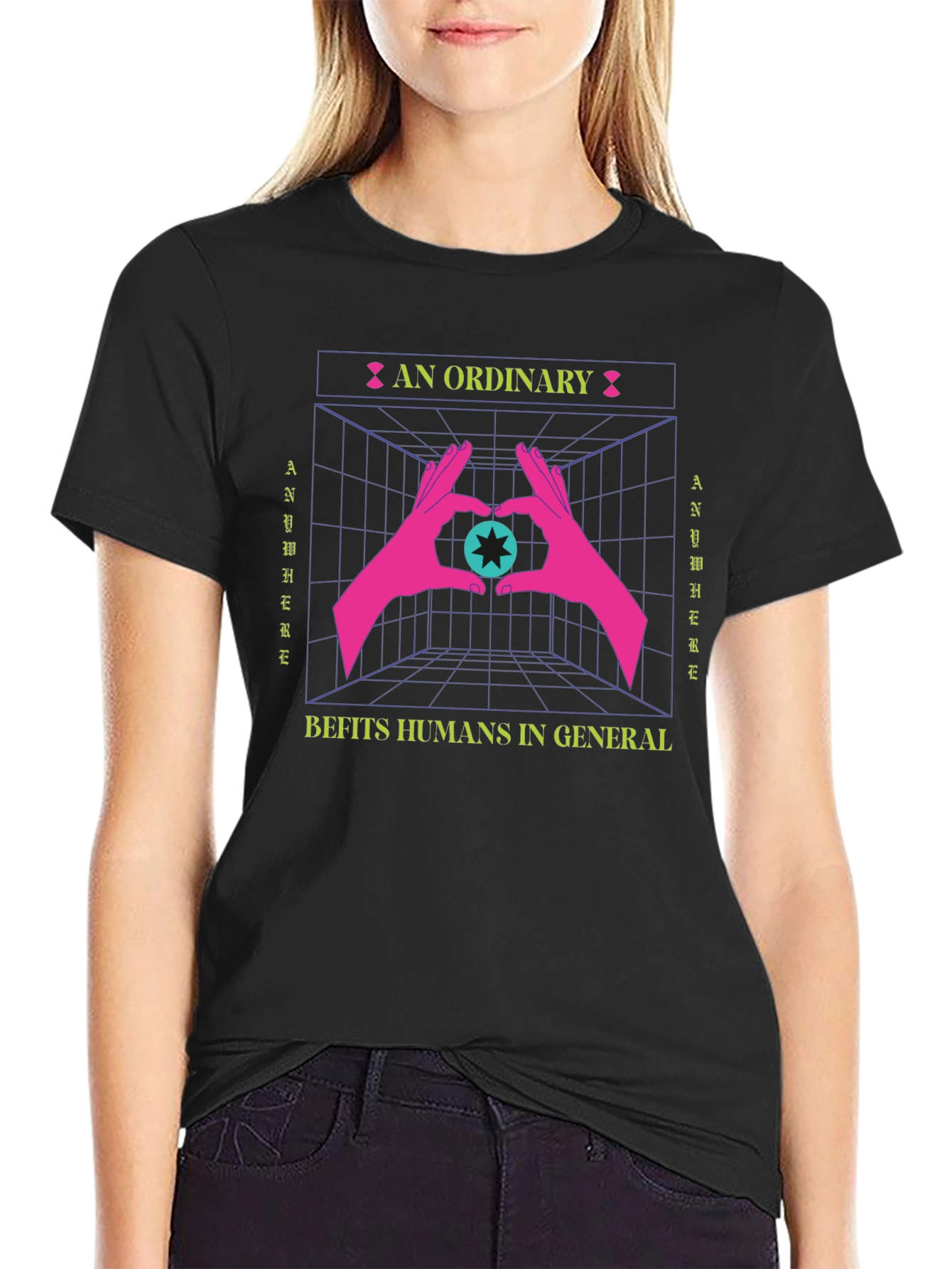 Ordinary Humans Graphic Tee - Black