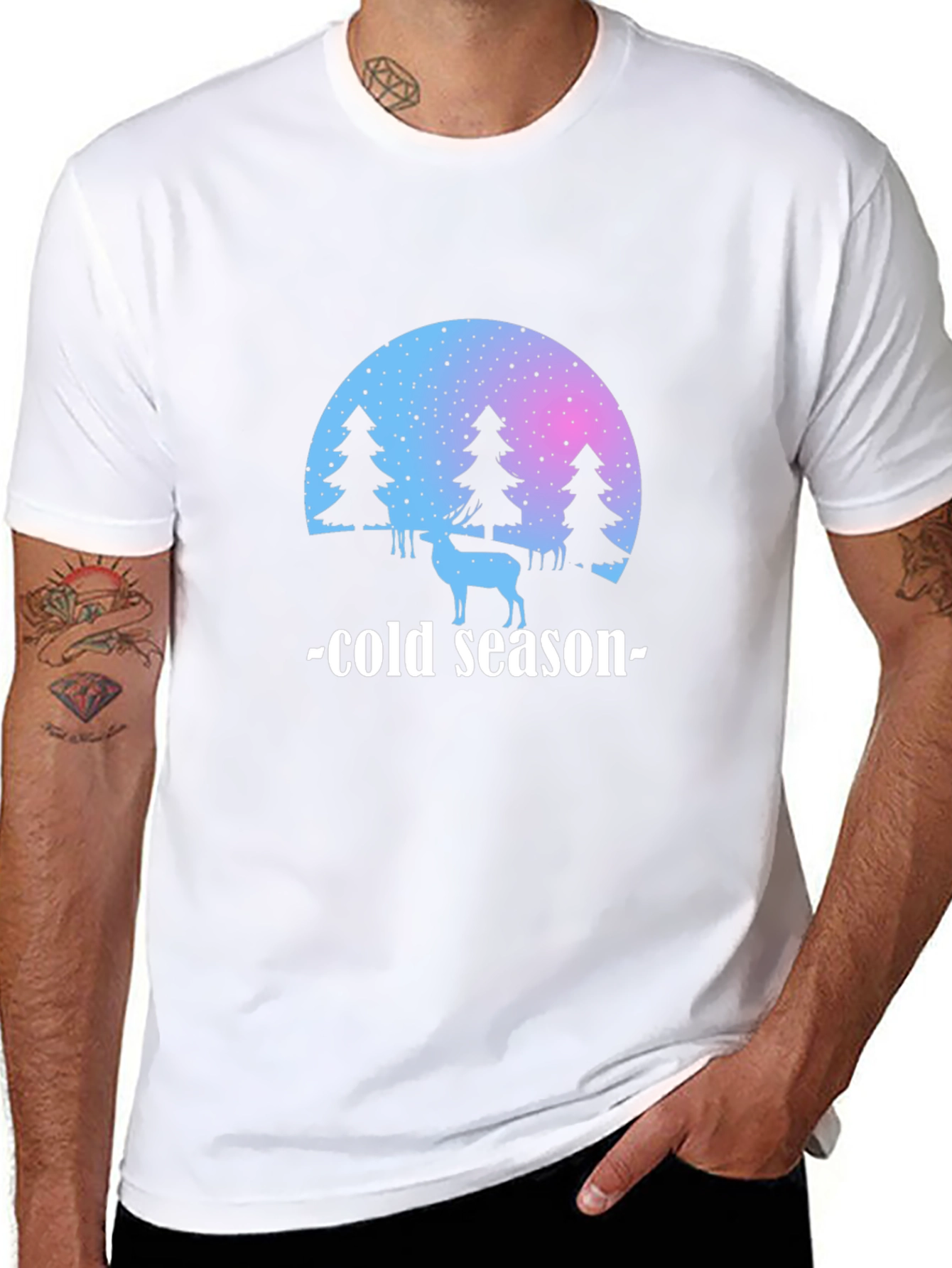 Cold Season Graphic Tee - Stylish Winter Shirt