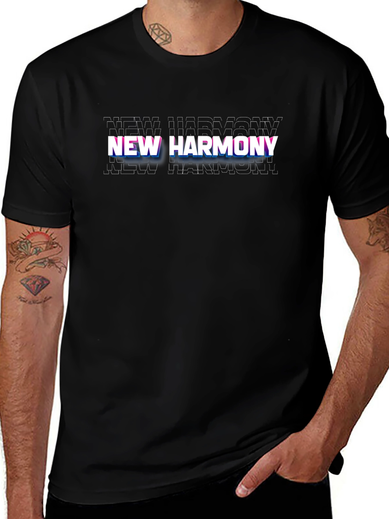 New Harmony Graphic Black Tee