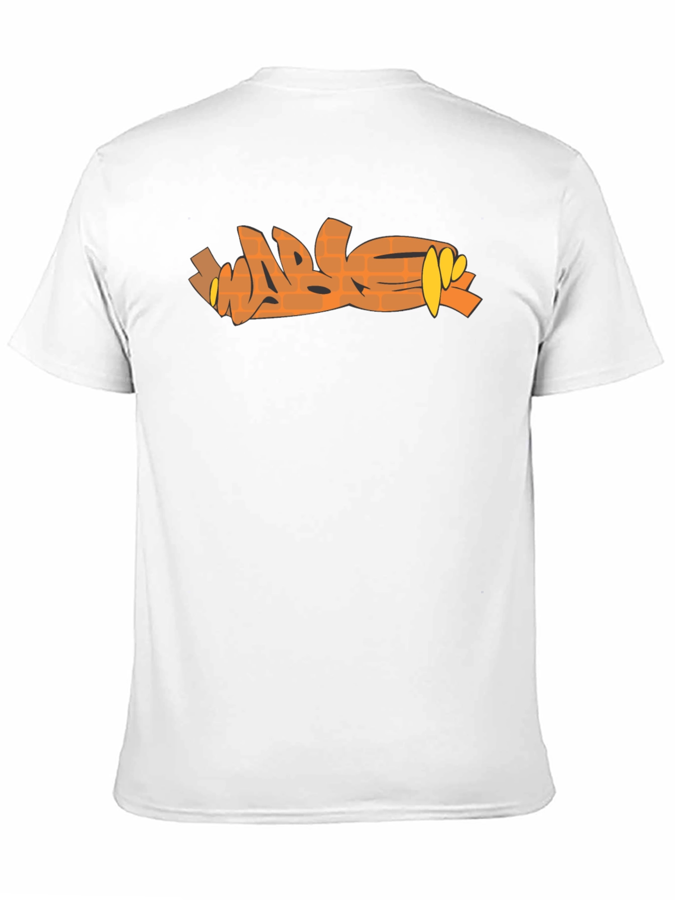 Brick Graffiti Style T-Shirt - Trendy Urban Design