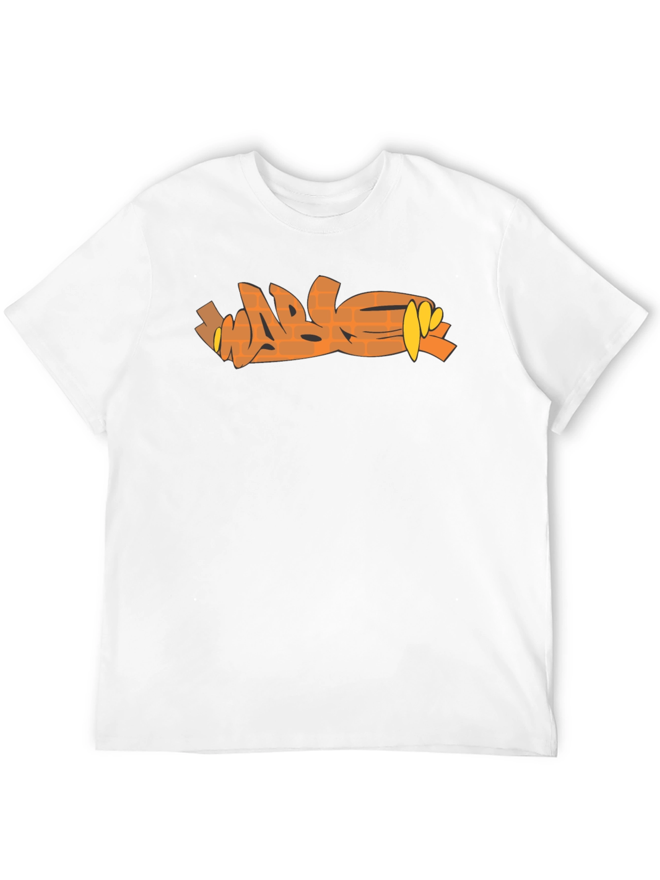 Brick Graffiti Style T-Shirt - Trendy Urban Design