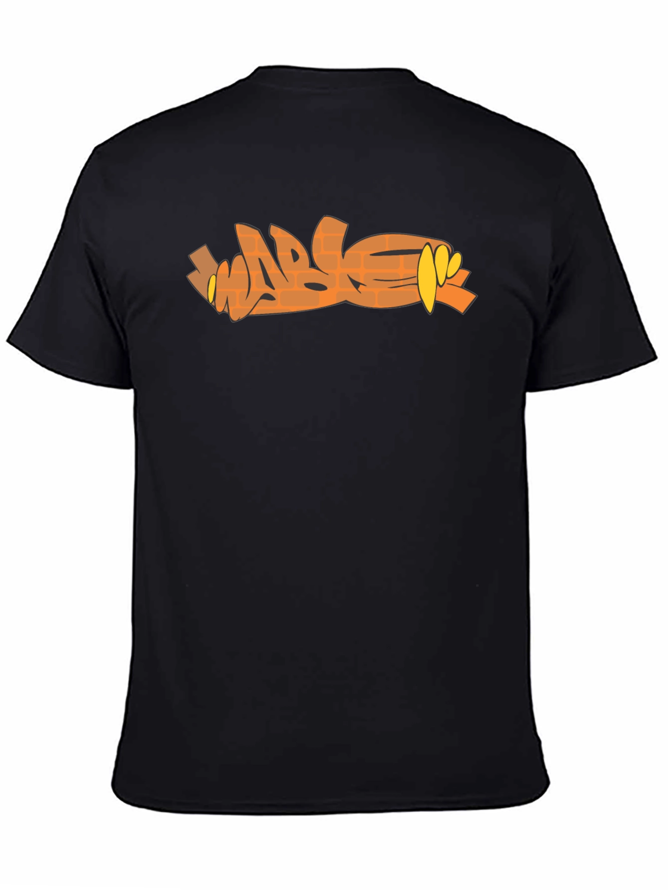 Brick Graffiti Style T-Shirt - Trendy Urban Design