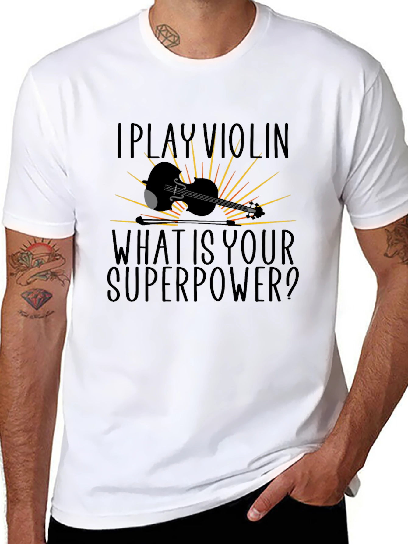 I Play Violin What Is Your Superpower T-Shirt