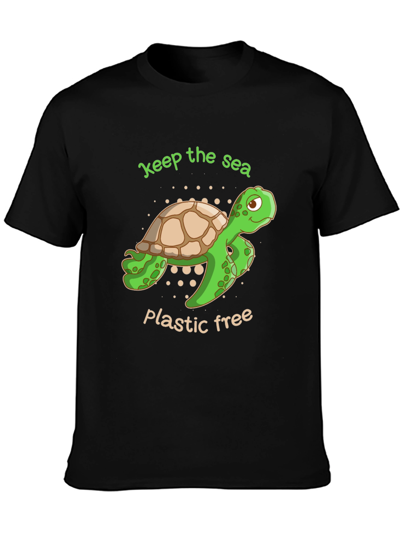 Eco-Friendly Turtle Graphic T-Shirt