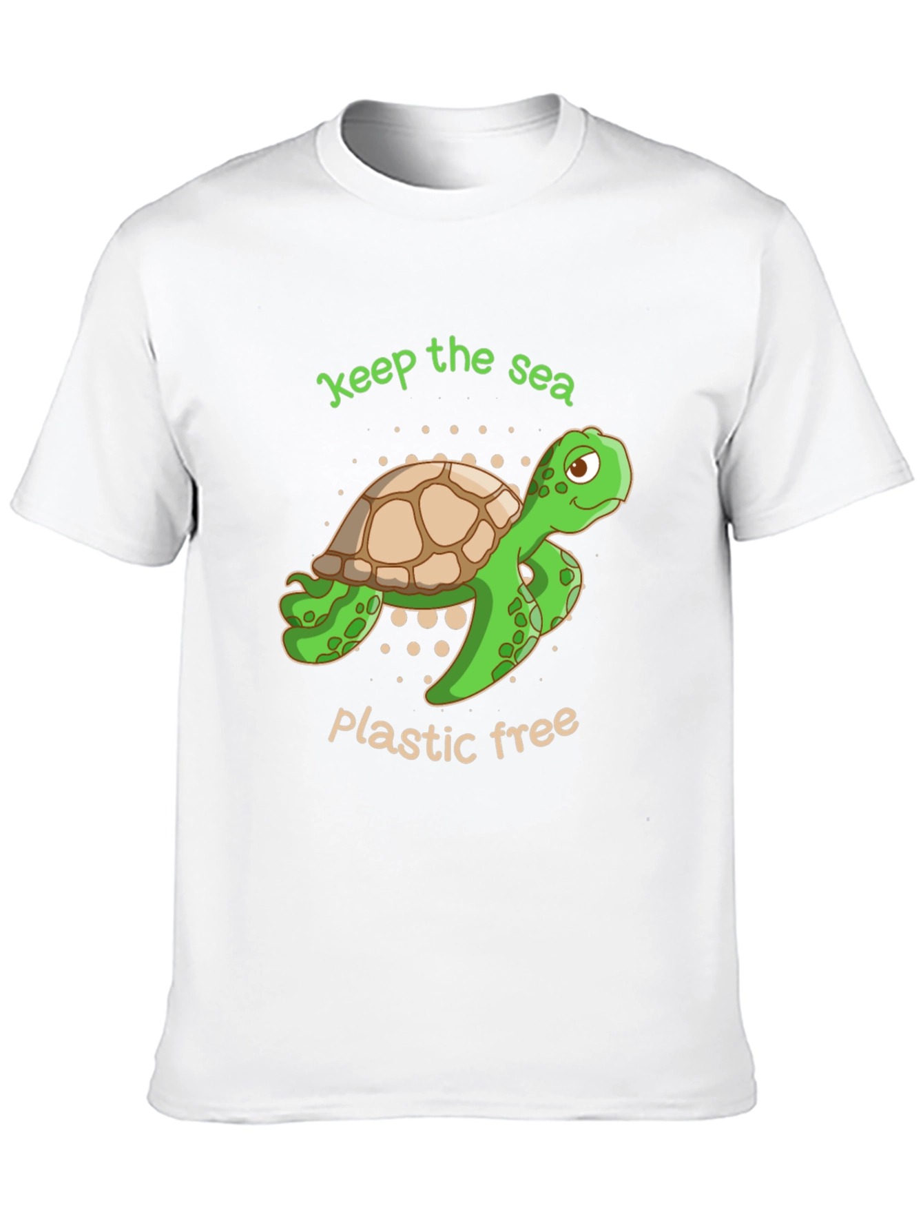 Eco-Friendly Turtle Graphic T-Shirt