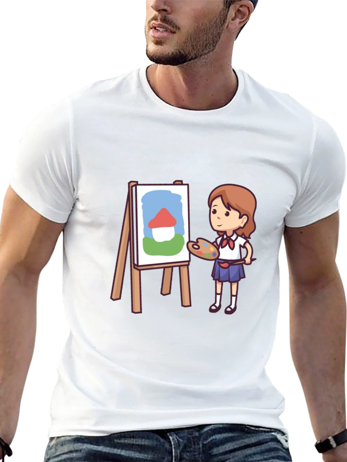Artist Girl Graphic T-Shirt