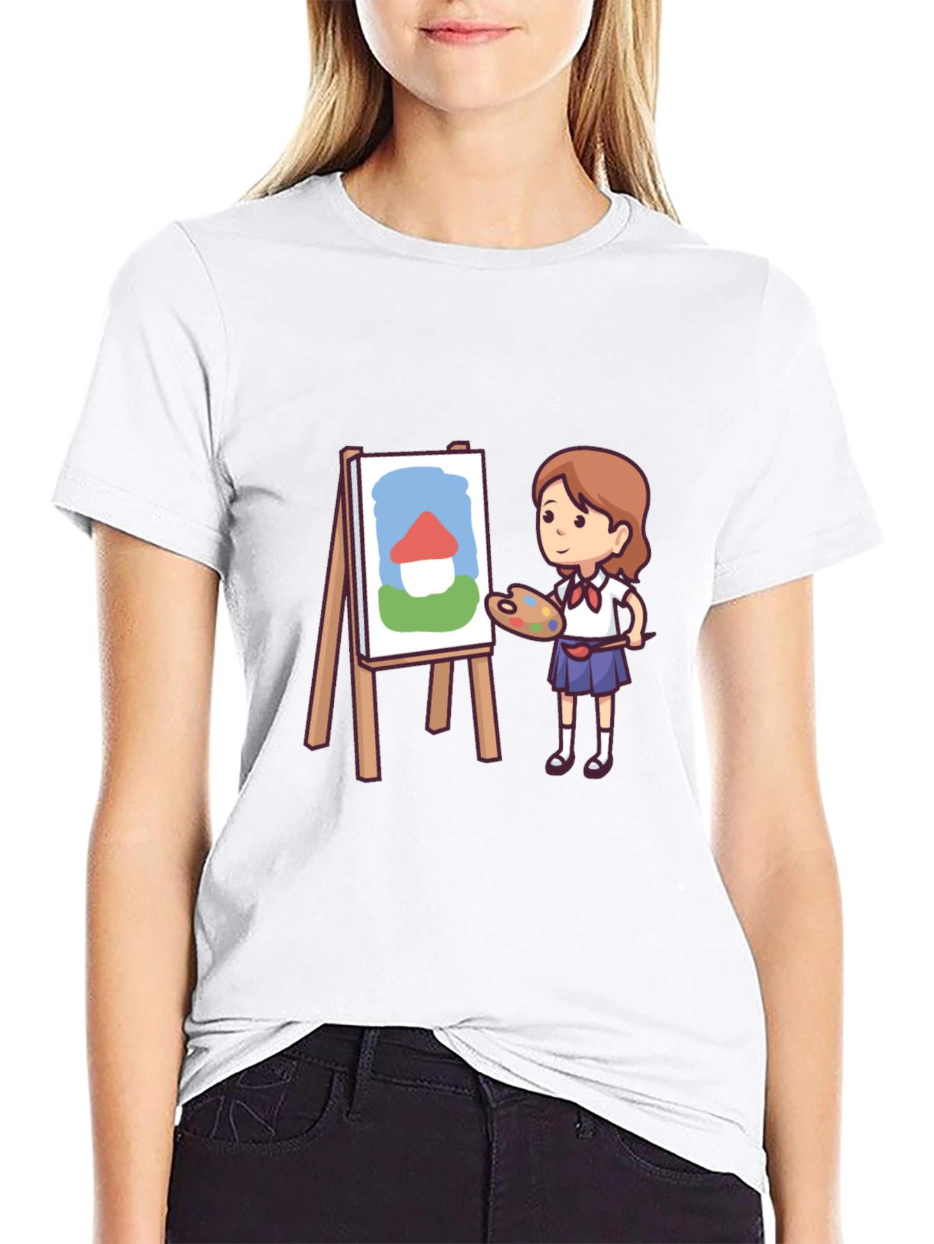 Artist Girl Graphic T-Shirt
