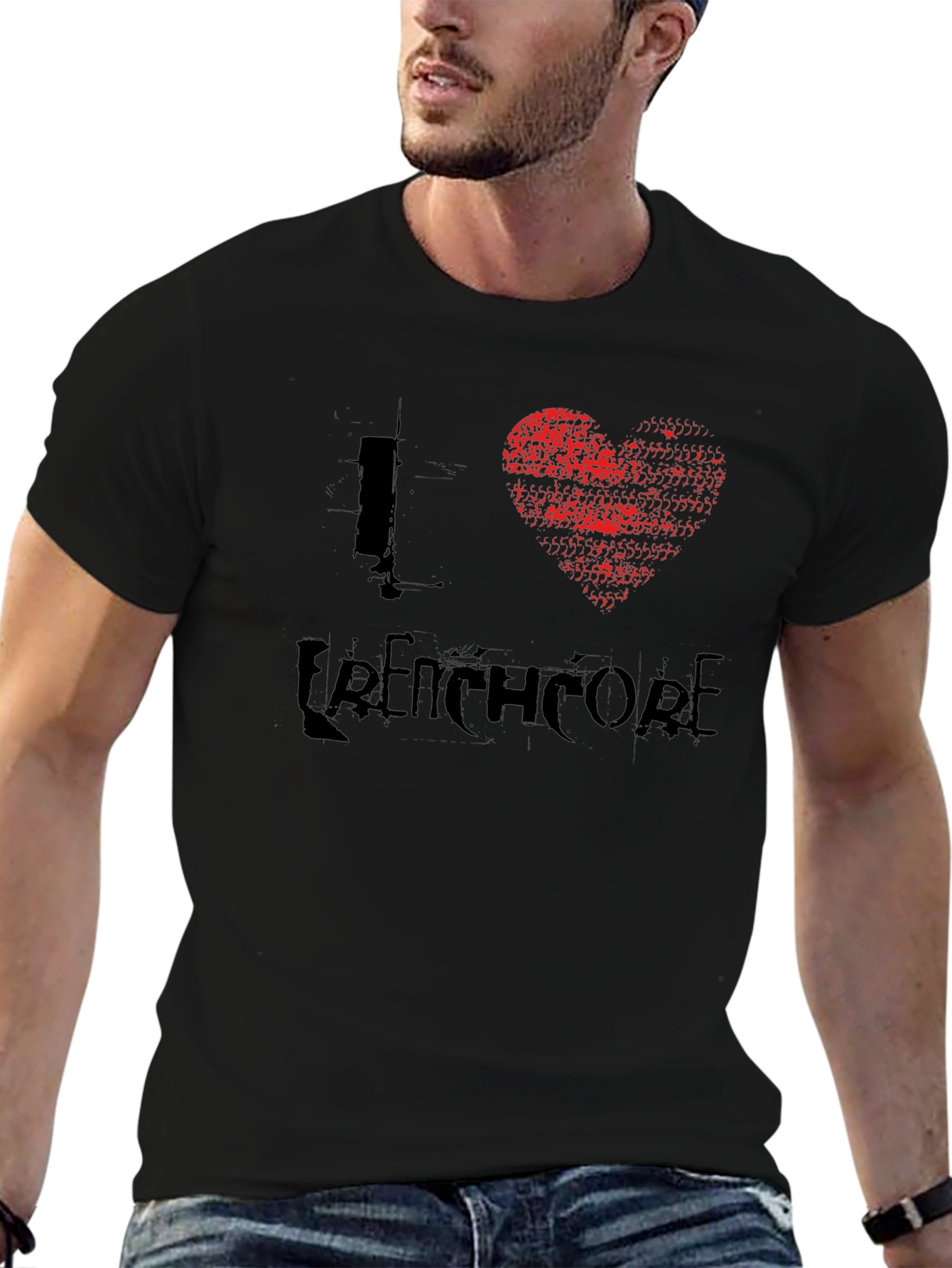 I Heart Frenchcore Black Graphic Tee
