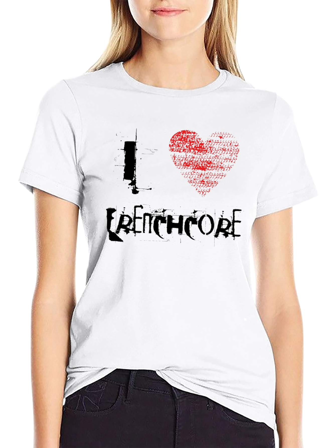 I Heart Frenchcore Black Graphic Tee