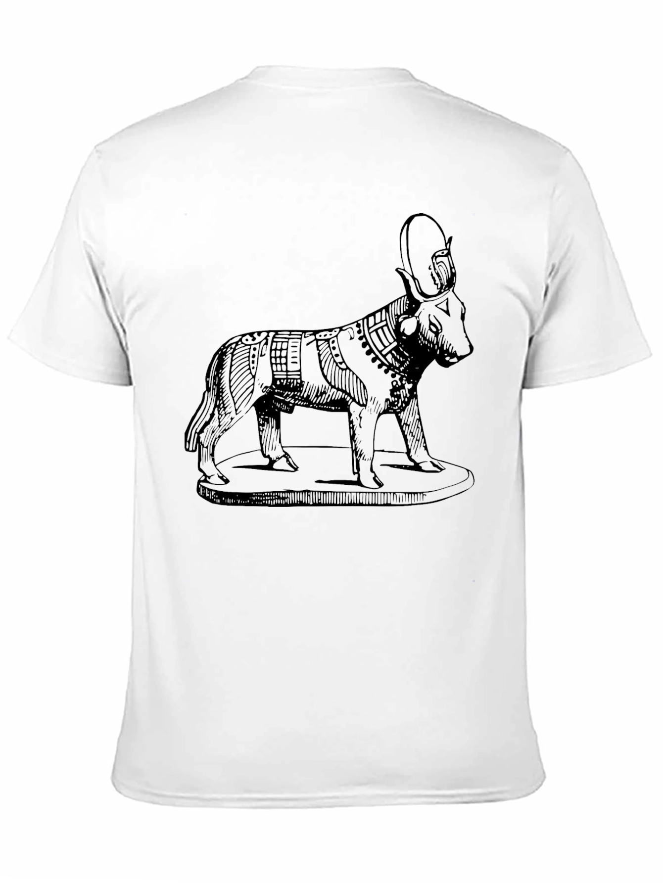 Egyptian God Apis Bull Graphic Tee - Black