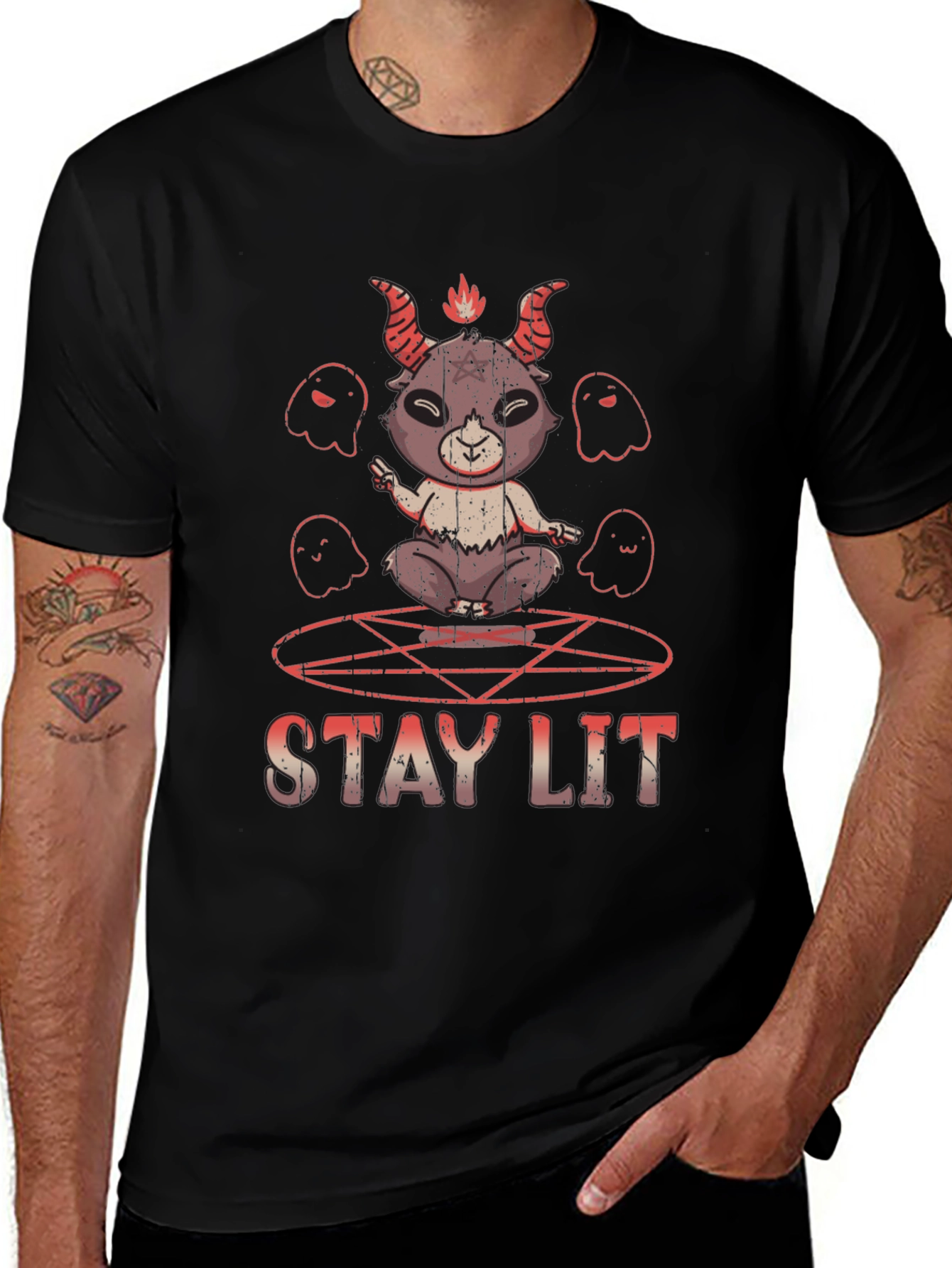 Stay Lit Baphomet T-Shirt