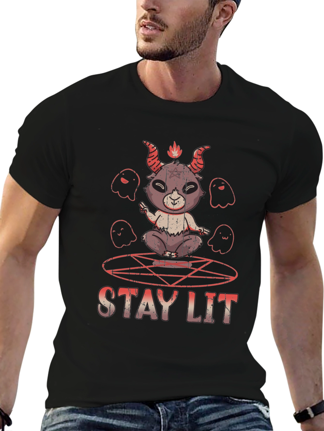 Stay Lit Baphomet T-Shirt