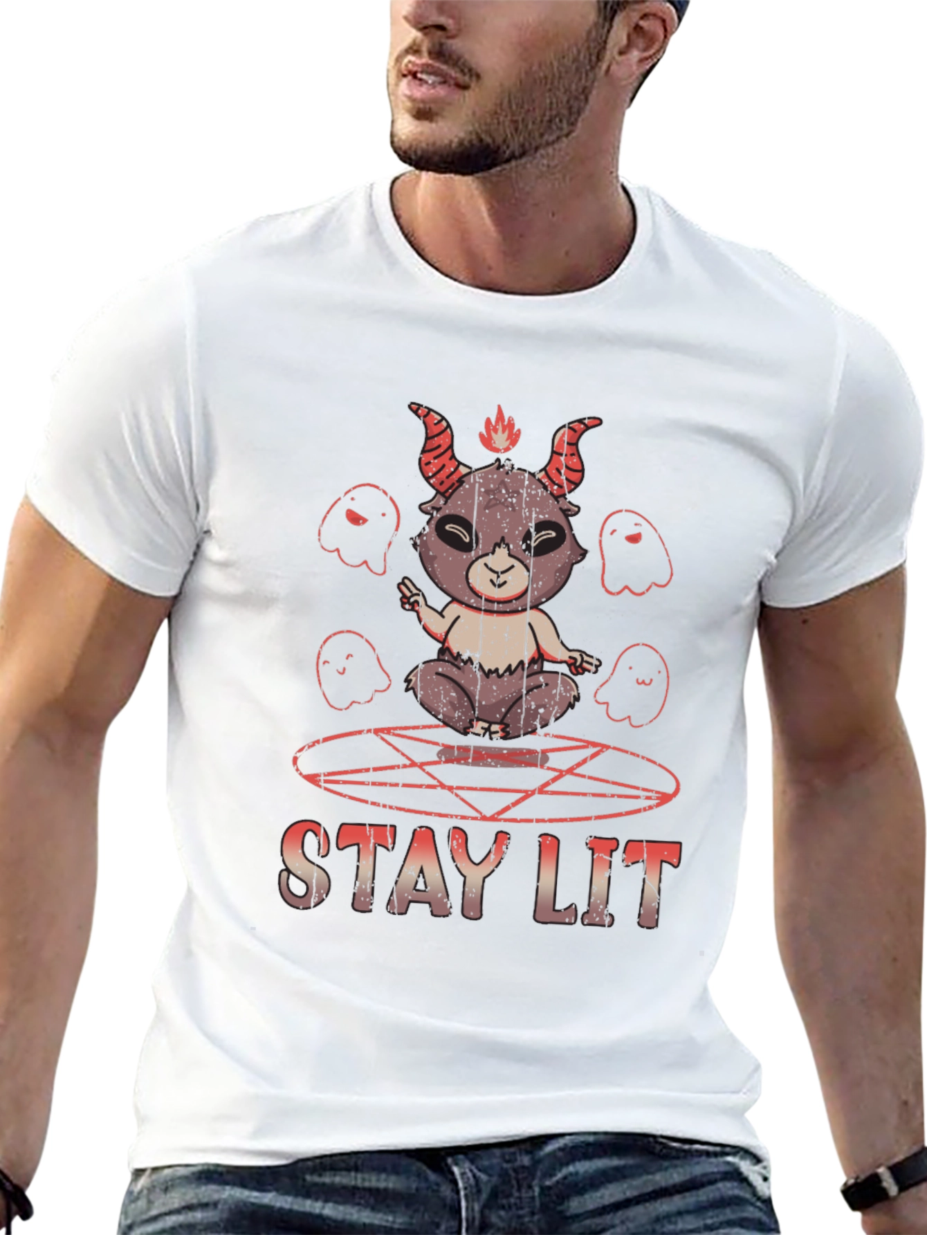 Stay Lit Baphomet T-Shirt