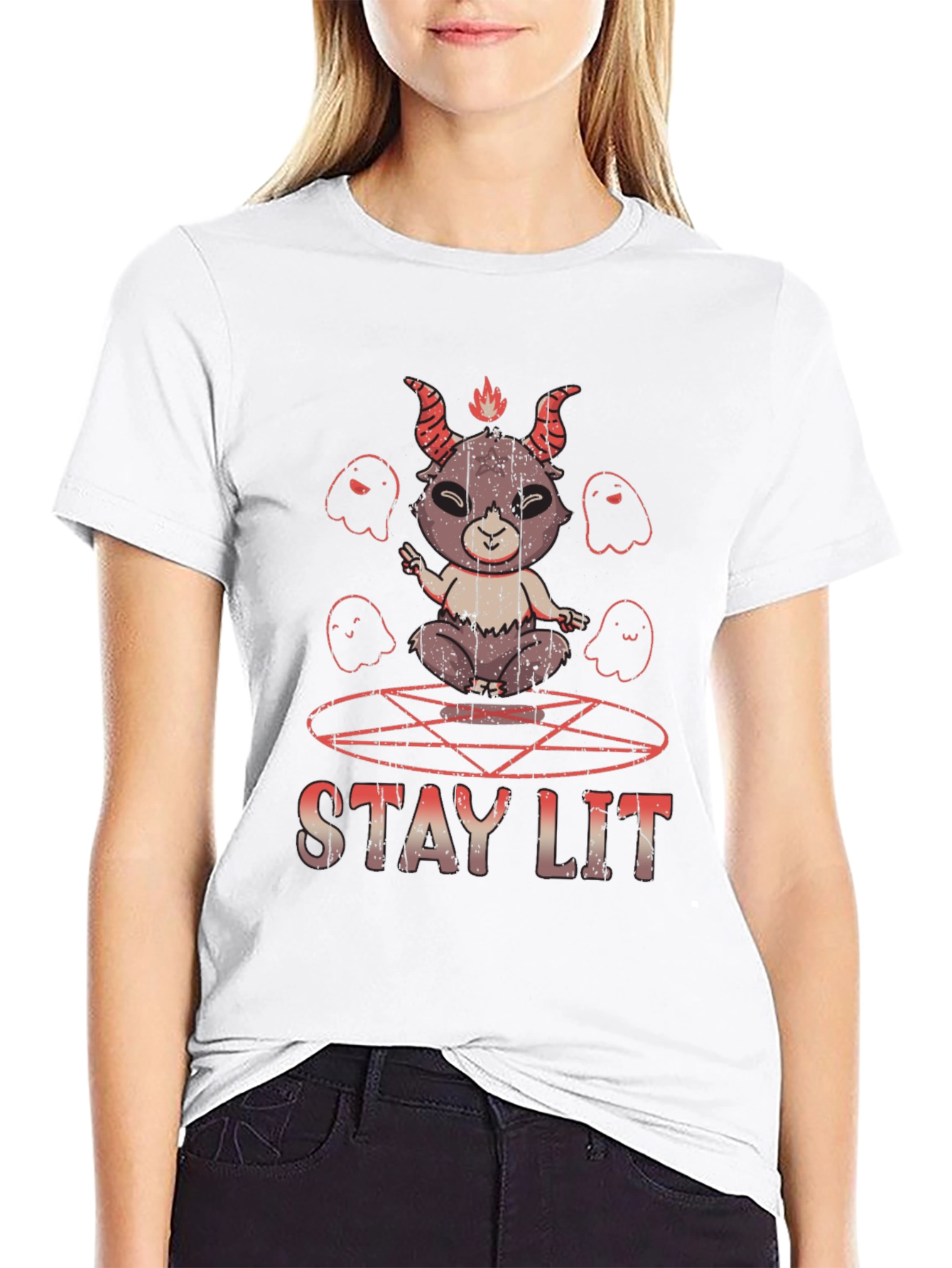 Stay Lit Baphomet T-Shirt