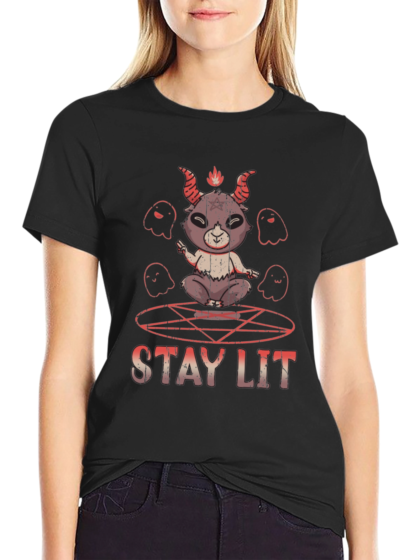Stay Lit Baphomet T-Shirt