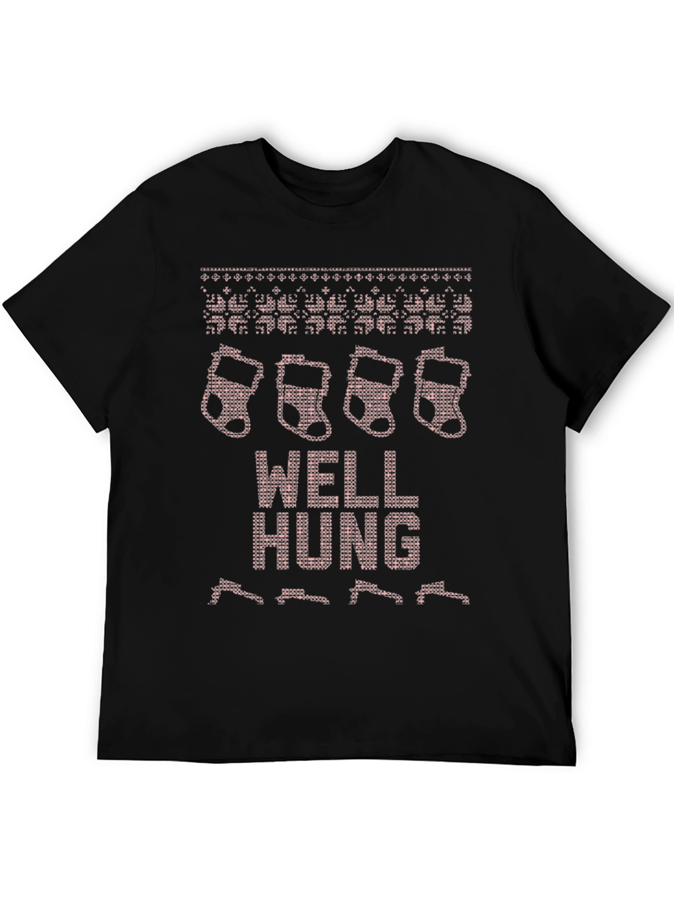 Well Hung Christmas Stockings Graphic Tee
