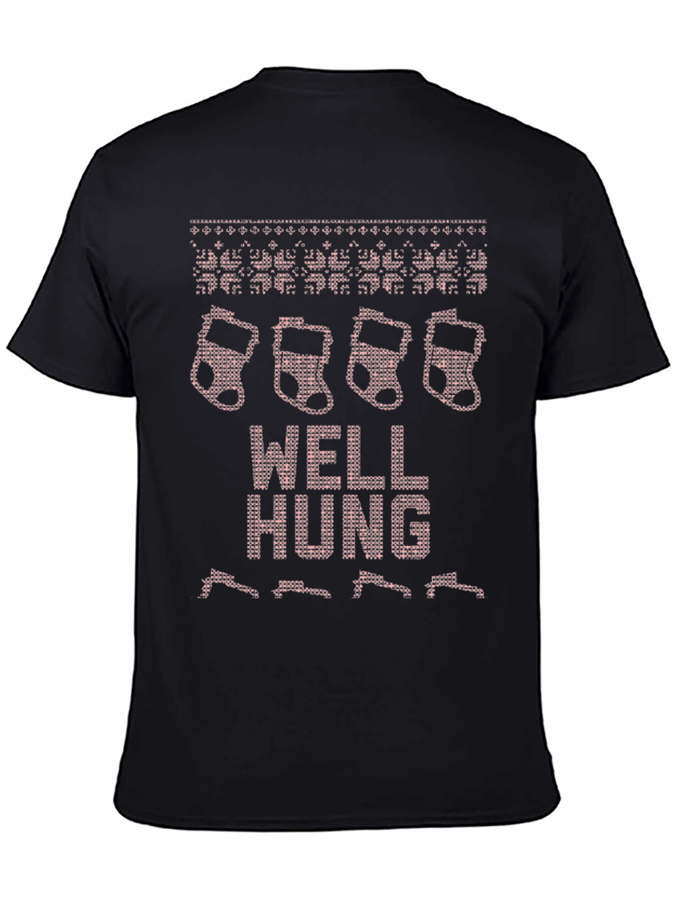 Well Hung Christmas Stockings Graphic Tee