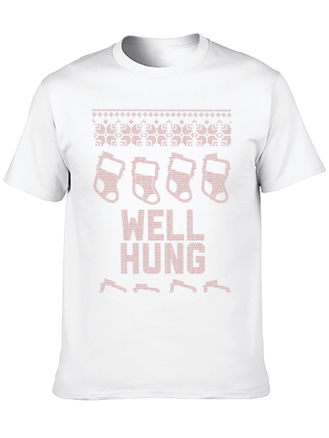 Well Hung Christmas Stockings Graphic Tee