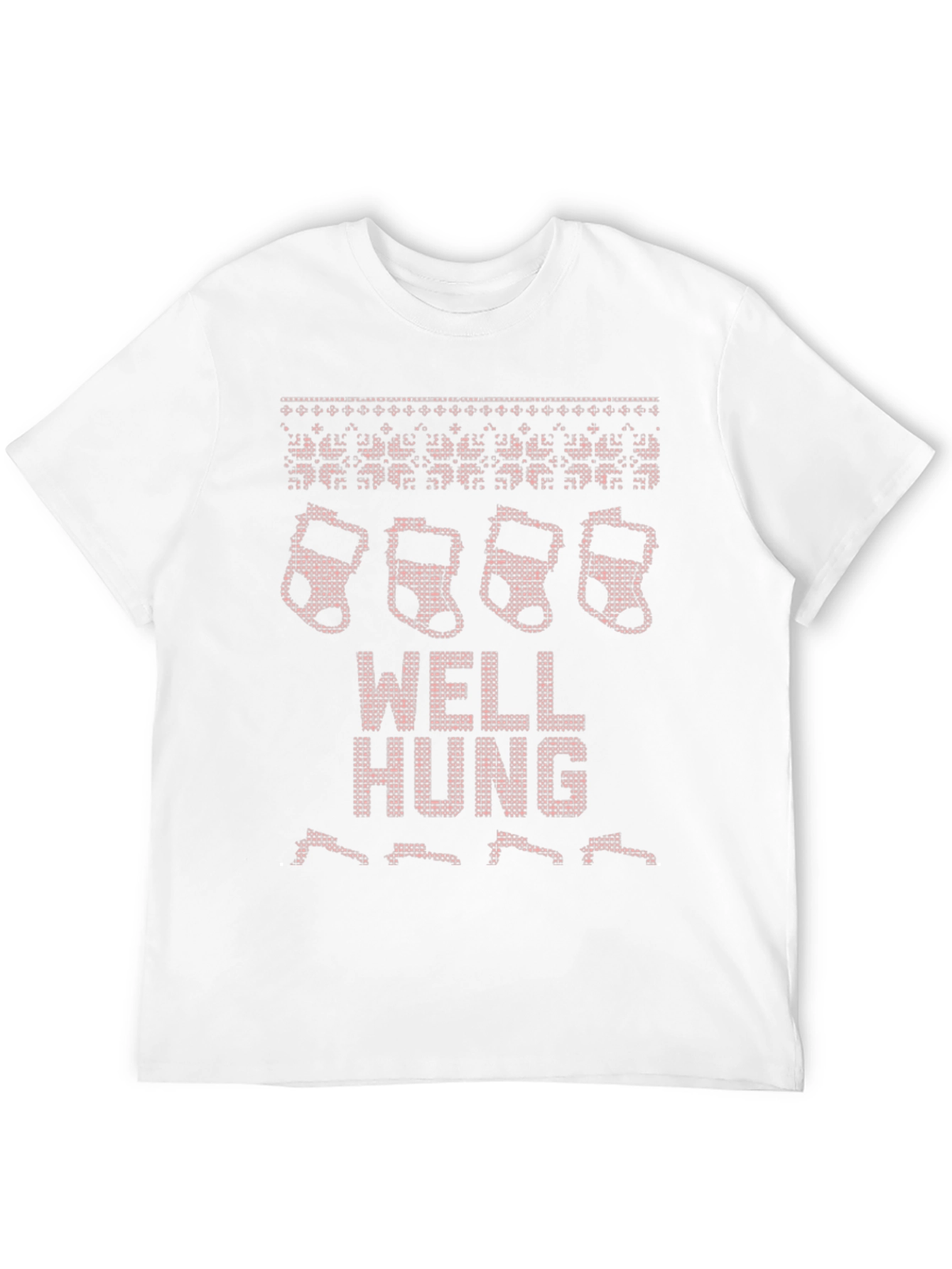 Well Hung Christmas Stockings Graphic Tee