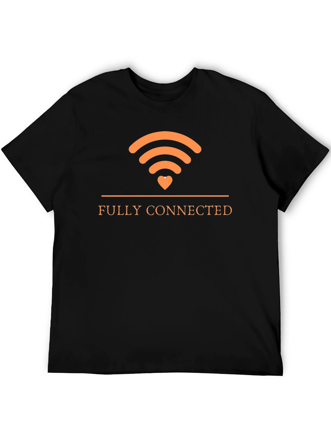 Fully Connected T-Shirt | WIFI Heart Design