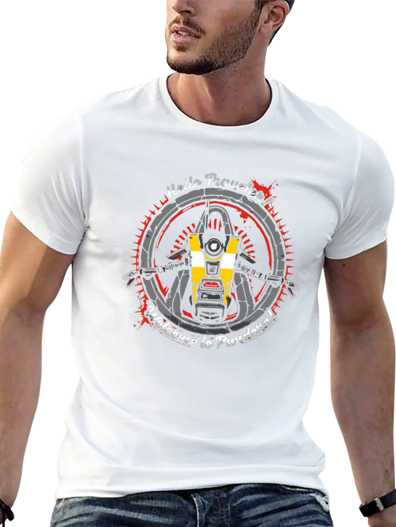 Borderlands CL4P-TP T-Shirt - Hello Traveler!